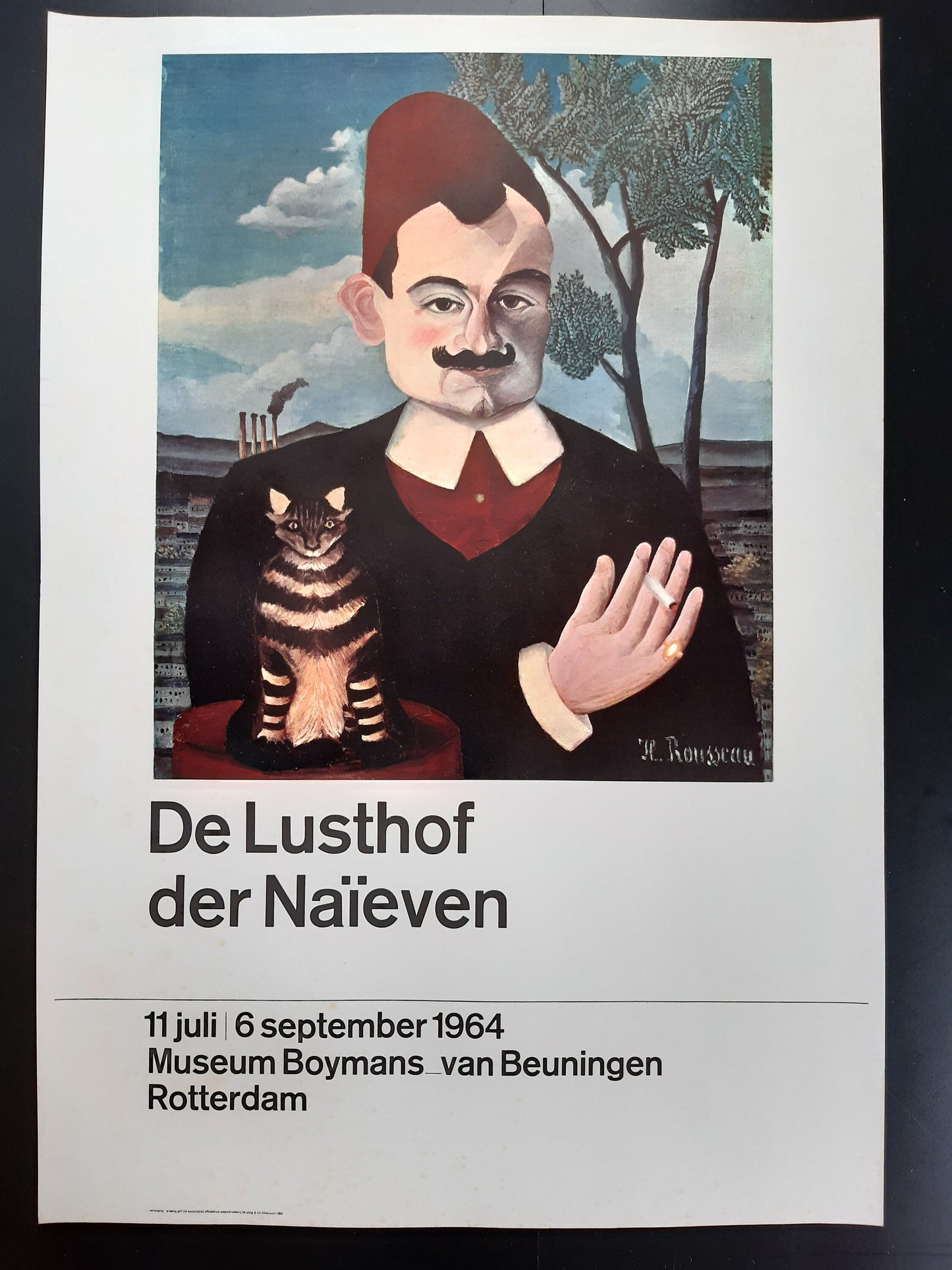 Henri Rousseau vintage original art poster - 19.7"×28.3" (50×72cm)