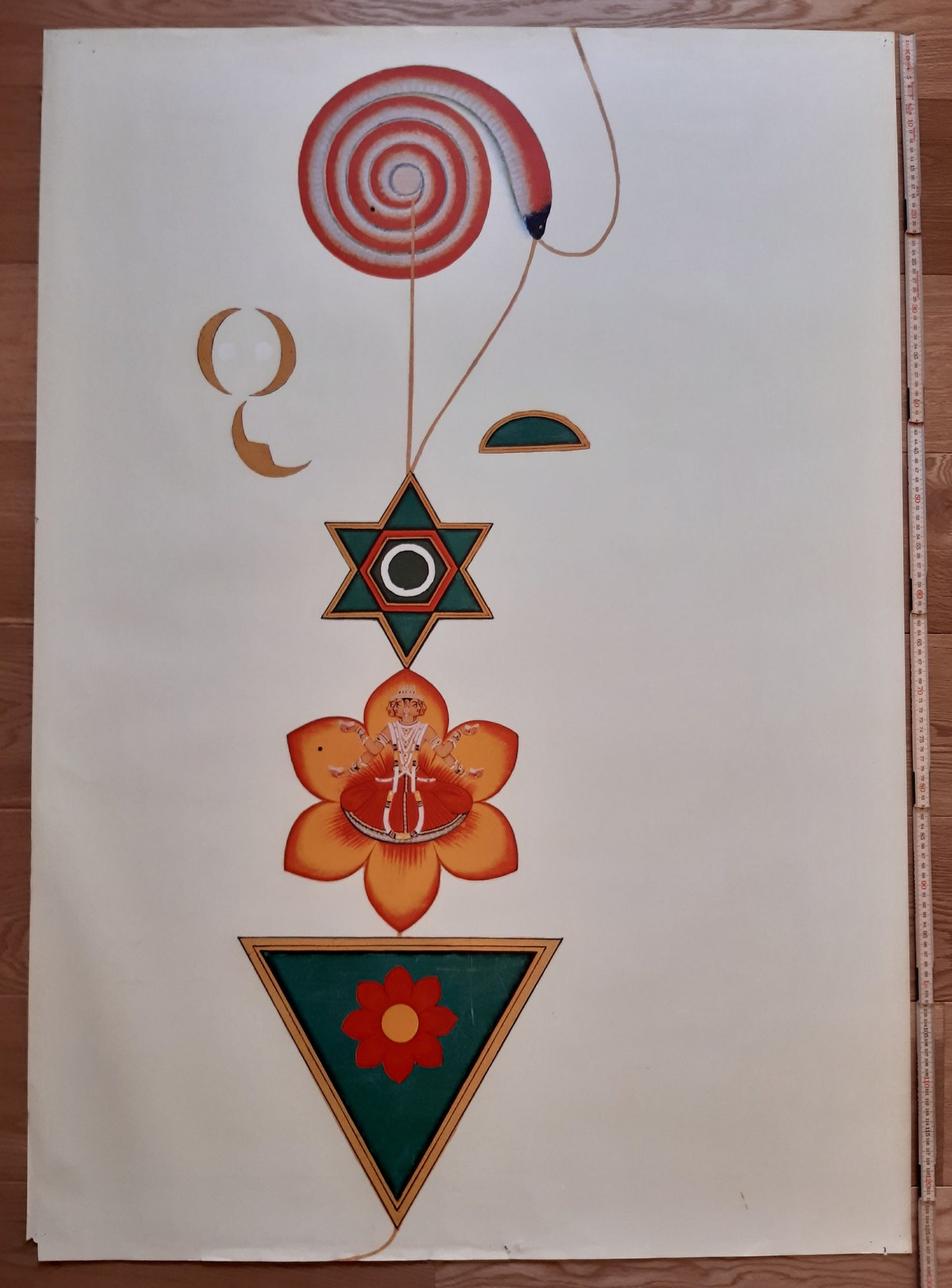 Tantra Yoga Symbolism large art print - 35.4"×50.4" (90×128cm)