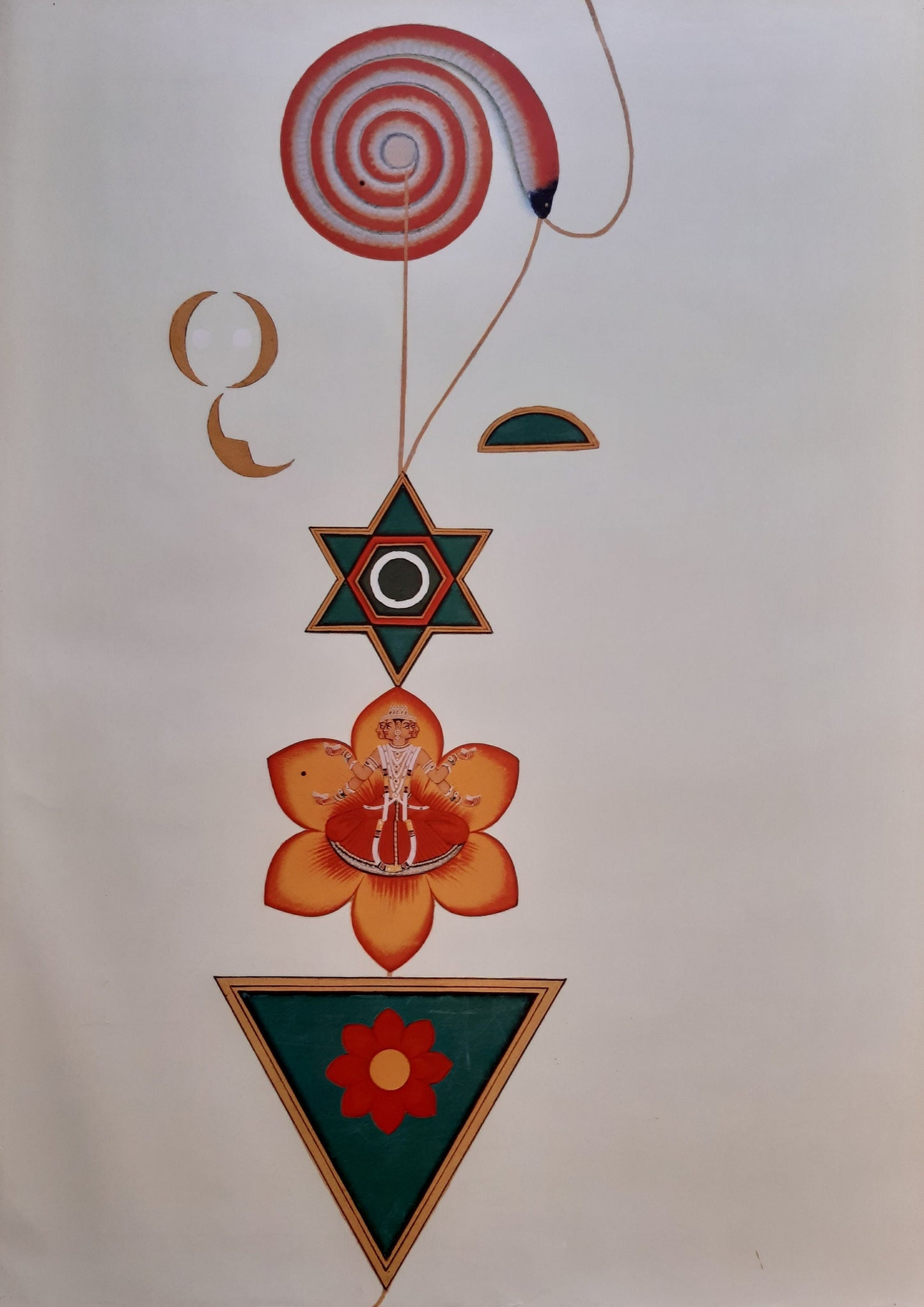 Tantra Yoga Symbolism large art print - 35.4"×50.4" (90×128cm)