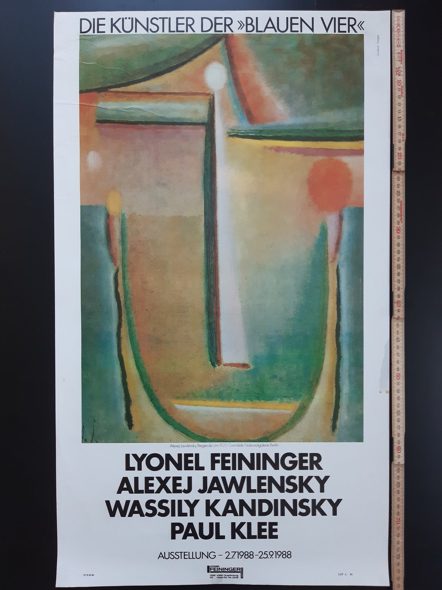 Alexej Jawlensky art exhibition poster - 18.1"×31.1" (46×79cm)
