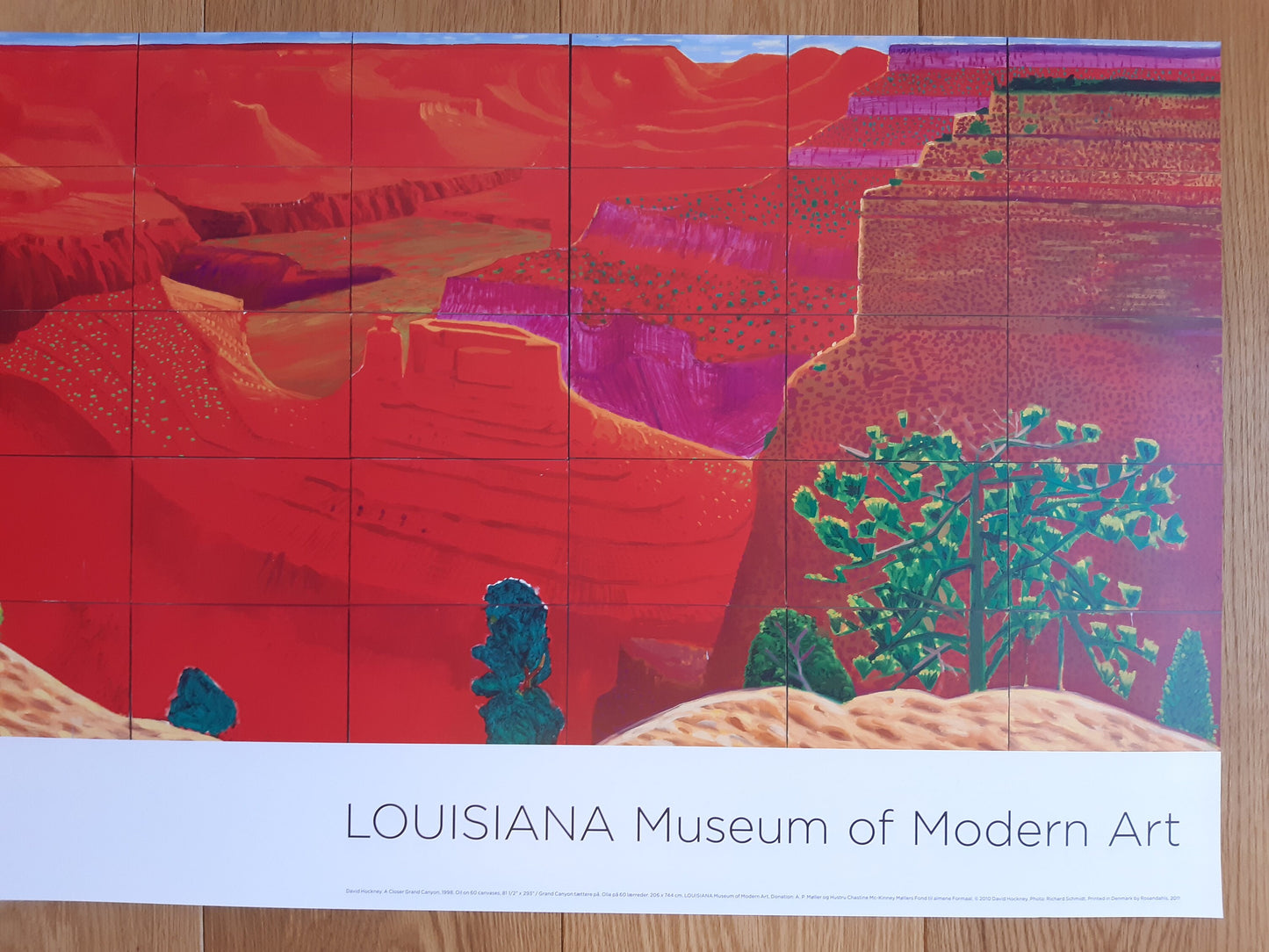 David Hockney original art poster - 18.1"×53.9" (45.9×136.9cm)