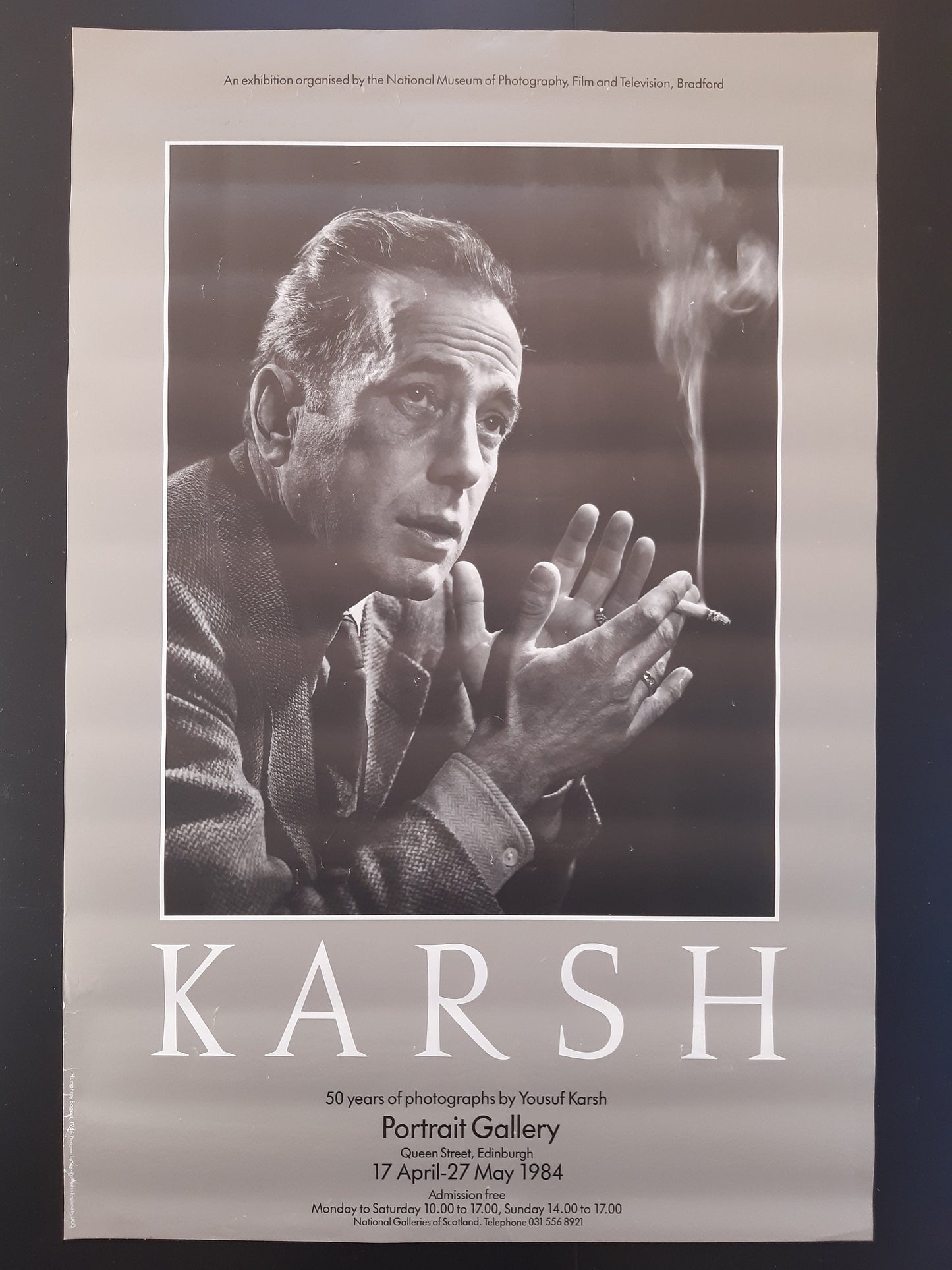 Yousuf Karsh vintage photo poster Humphrey Bogart