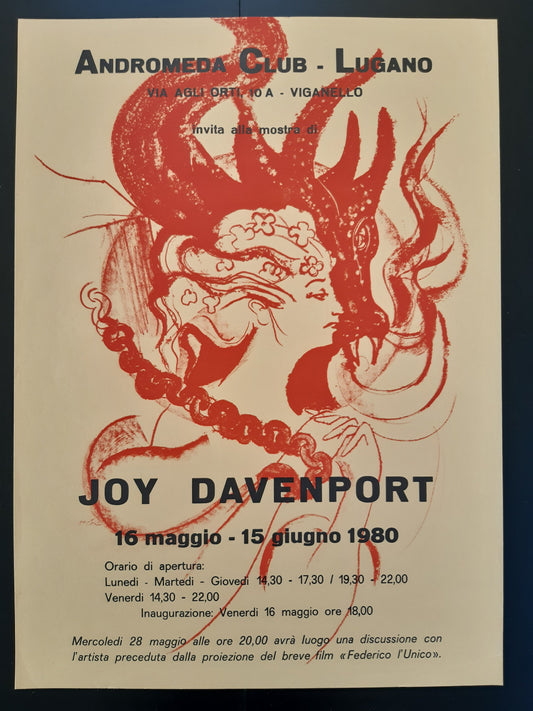 Joy Davenport original vintage art poster - 13.8"×19.1" (35×48.5cm)