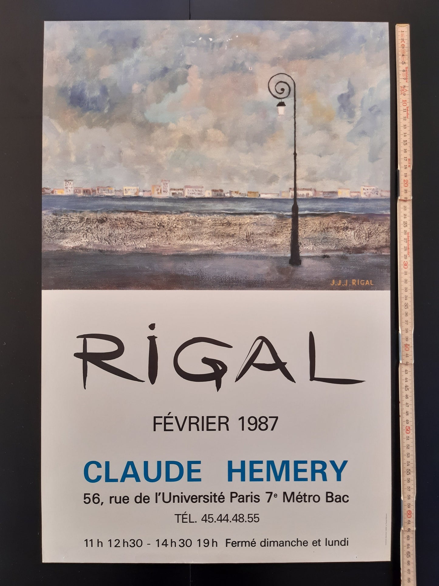 J. J. J. Rigal original art exhibition poster - 16.9"×26.4" (43×67cm)