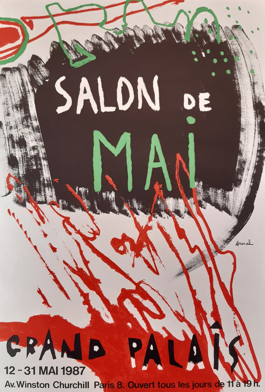 François Arnal original art exhibition poster - 18.9"×27.6" (48×70cm)