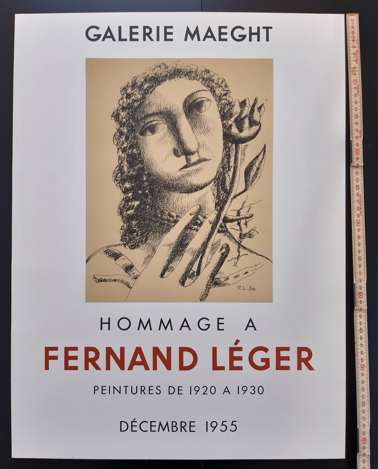 Fernand Léger original art poster - 18.5"×24.9" (47×63.2cm)