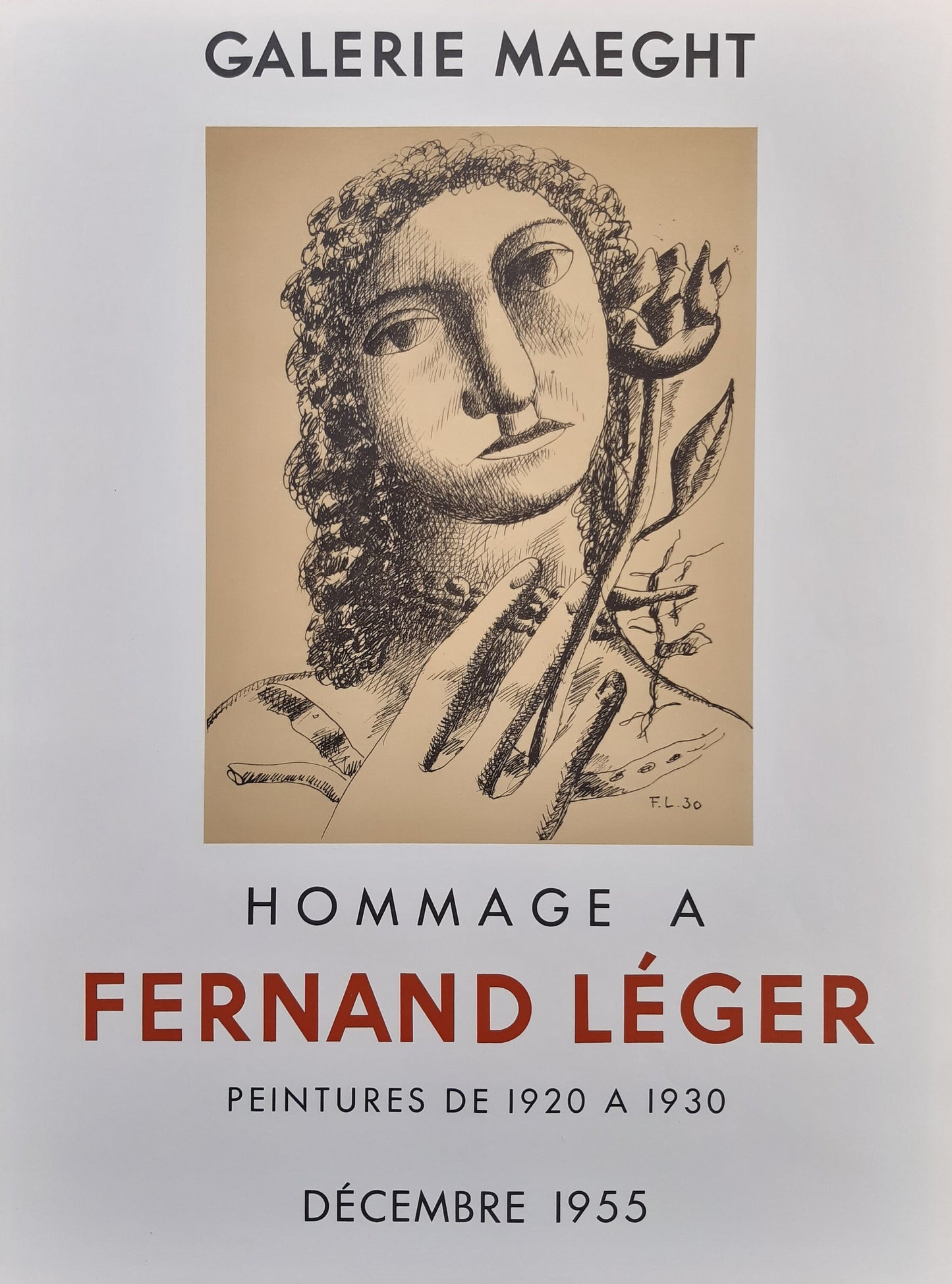Fernand Léger original art poster - 18.5"×24.9" (47×63.2cm)
