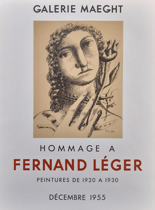 Fernand Léger original art poster - 18.5"×24.9" (47×63.2cm)