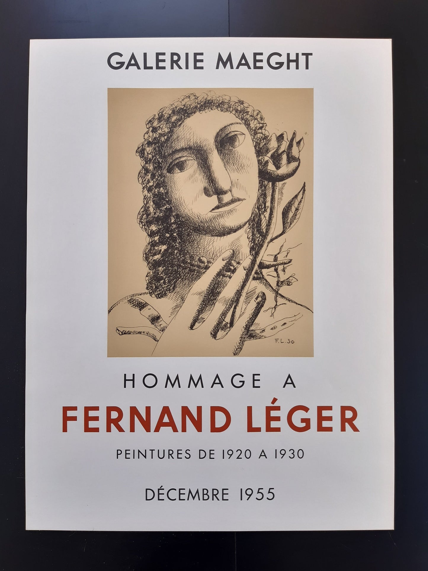 Fernand Léger original art poster - 18.5"×24.9" (47×63.2cm)