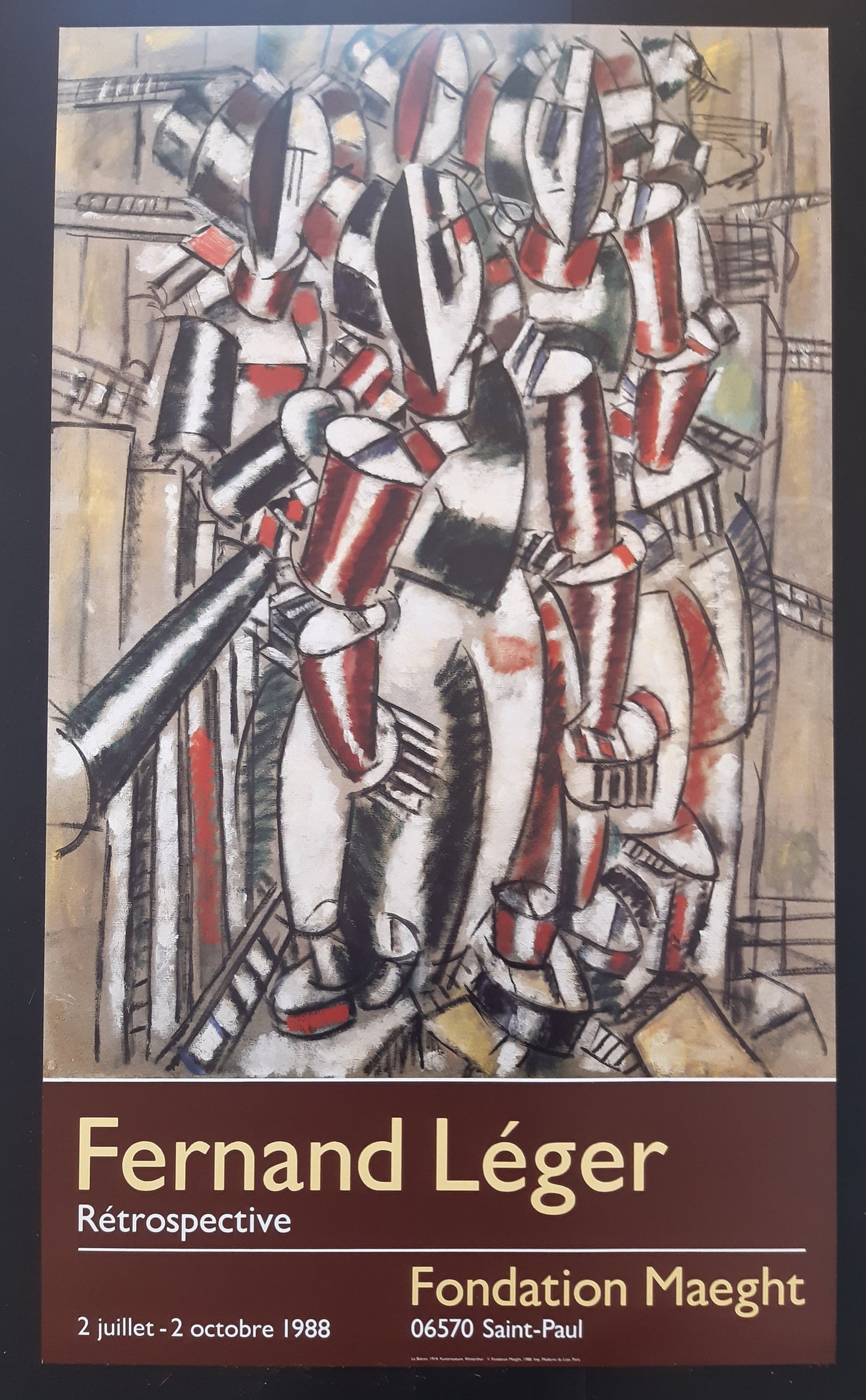 Fernand Léger original art poster - 17.7"×30.1" (45×76.5cm)