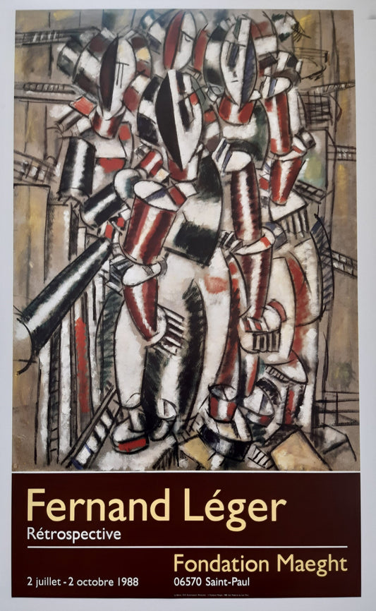 Fernand Léger original art poster - 17.7"×30.1" (45×76.5cm)