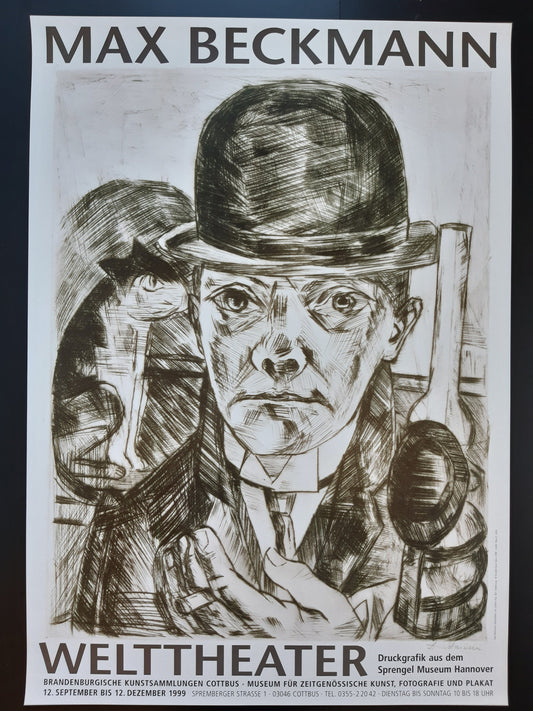 Max Beckmann art exhibition poster - 23.4"×33.1" (59.4×84cm)