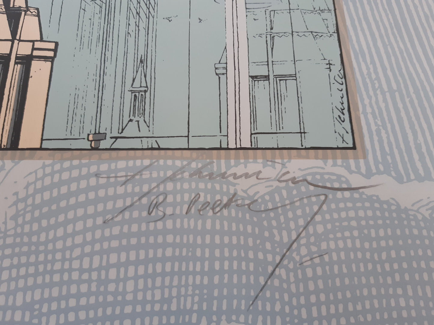 Schuiten original art exhibition poster hand signed - 23.6"×31.5" (60×80cm)