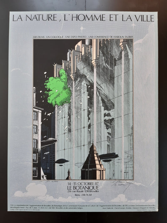 Schuiten original art exhibition poster hand signed - 23.6"×31.5" (60×80cm)
