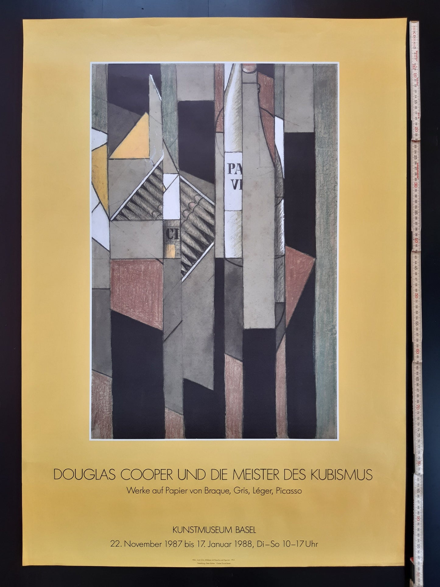 Juan Gris original art poster cubism - 27.6"×39.4" (70×100cm)