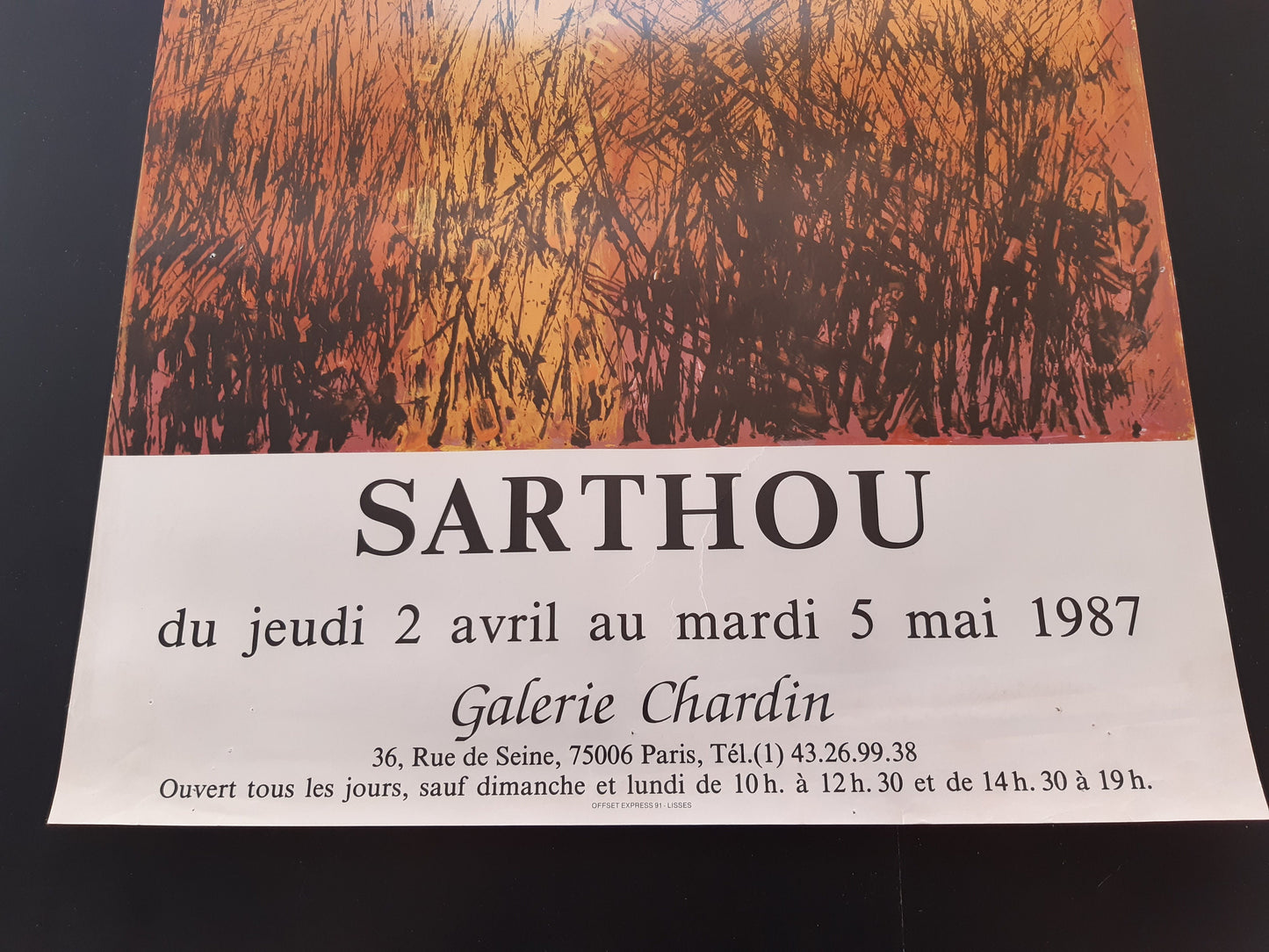Sarthou original art poster used condition - 16.9"×25.2" (43×64cm)