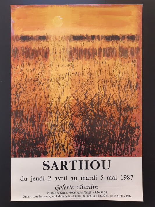 Sarthou original art poster used condition - 16.9"×25.2" (43×64cm)