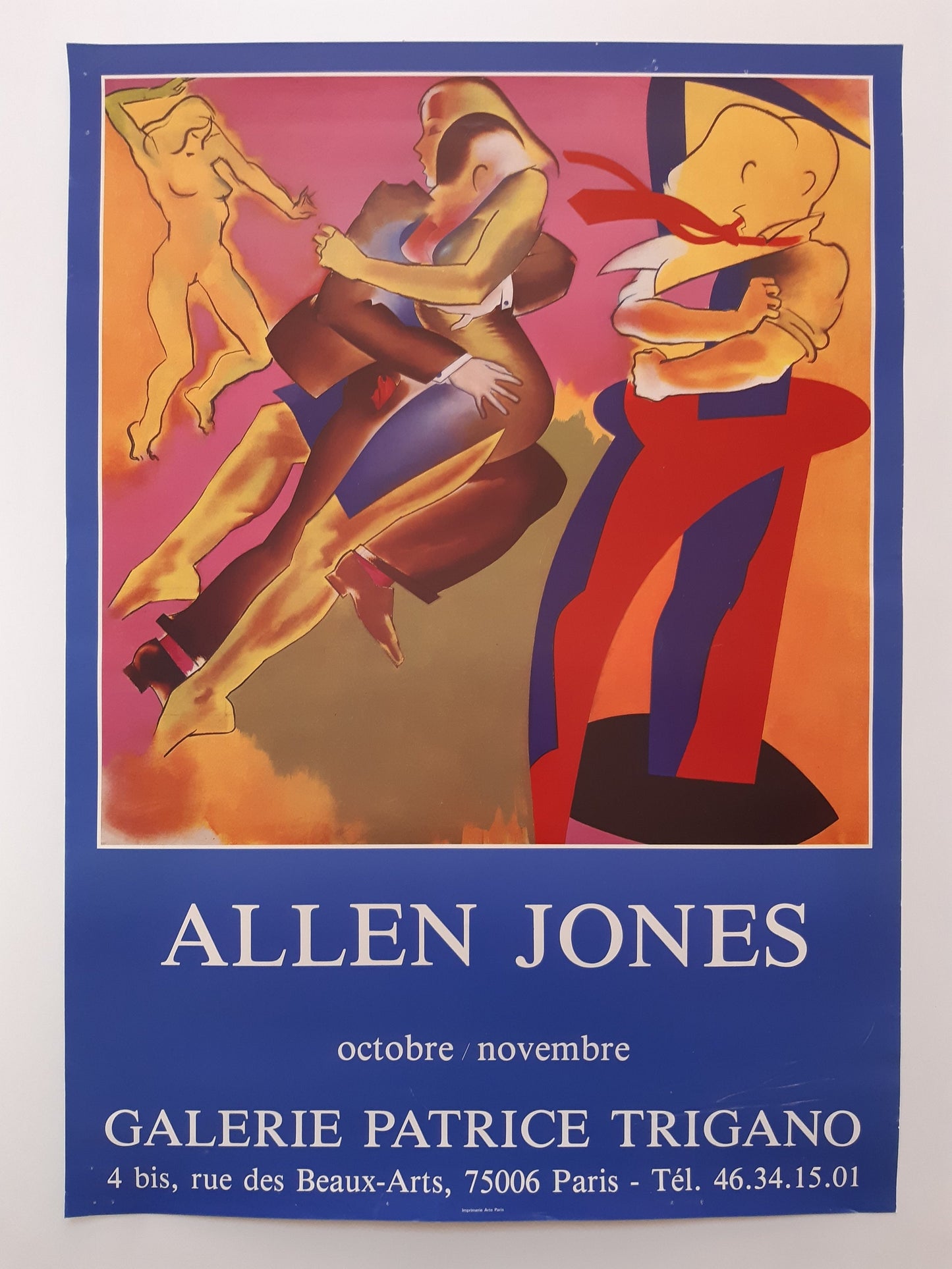 Allen Jones original art exhibition poster - 18.9"×26.8" (48×68cm)