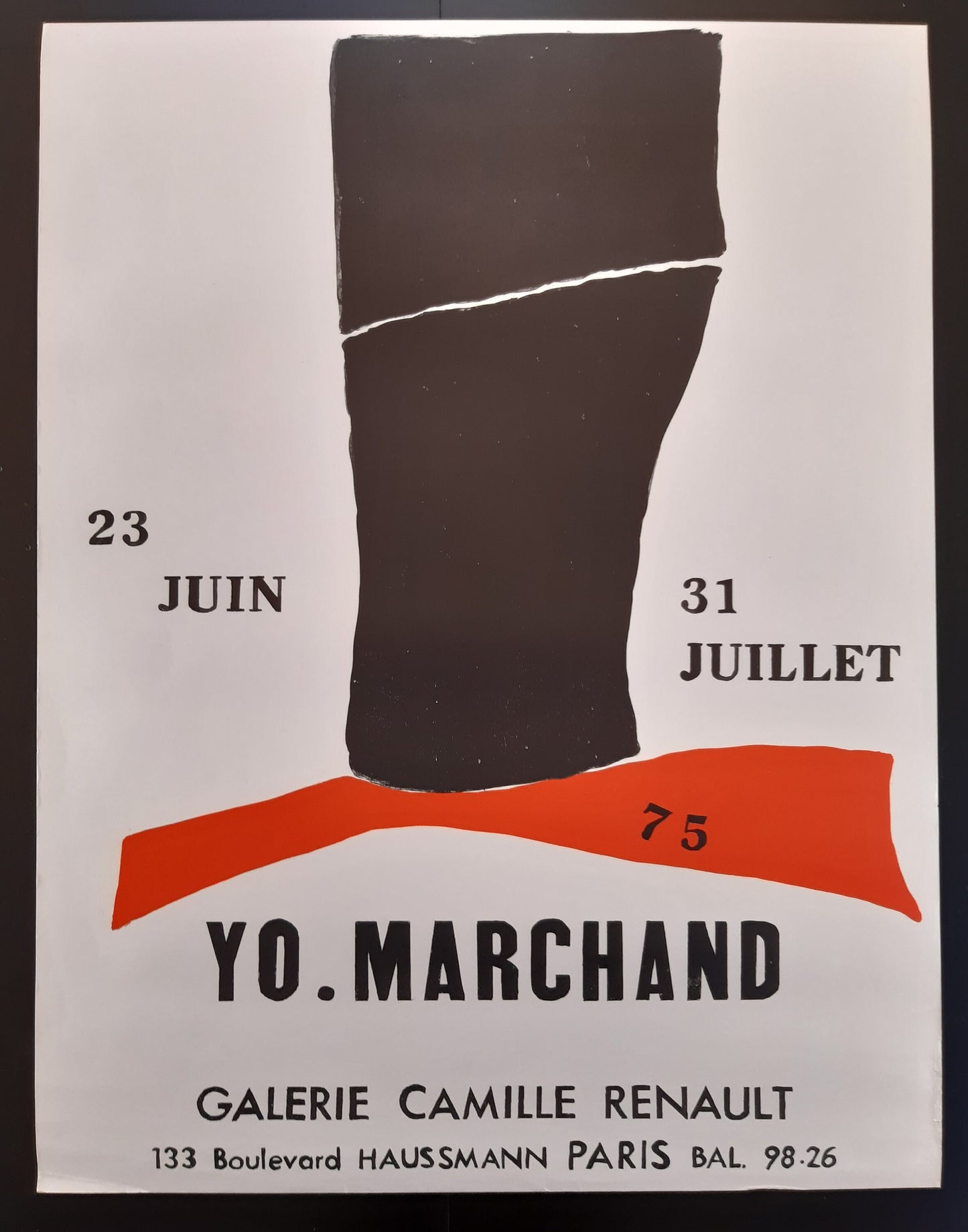Yo Marchand original art poster - 19.5"×25.2" (49.5×64cm)