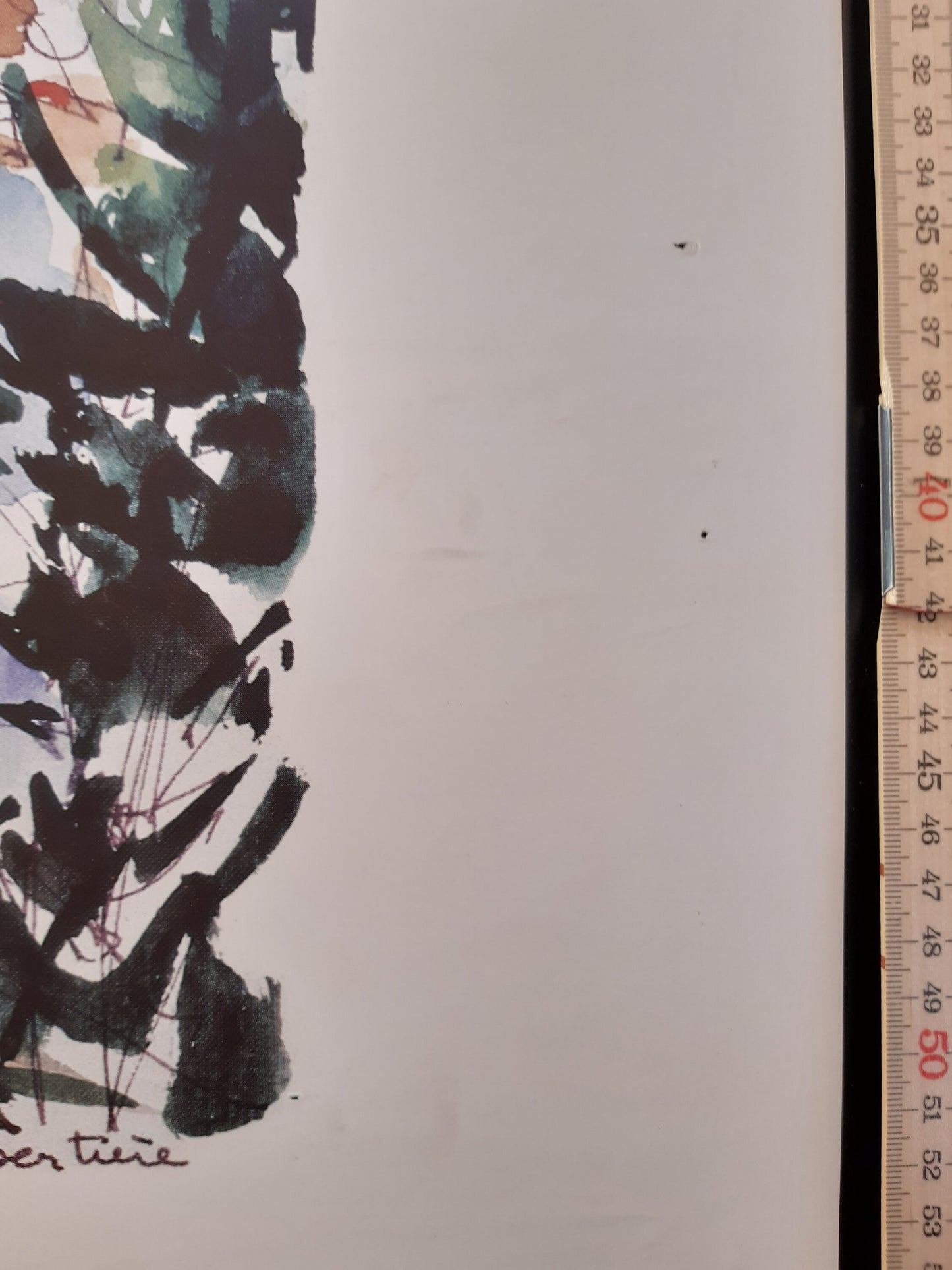 Denise Bertiére original art poster - 19.3"×27.2" (49×69cm)