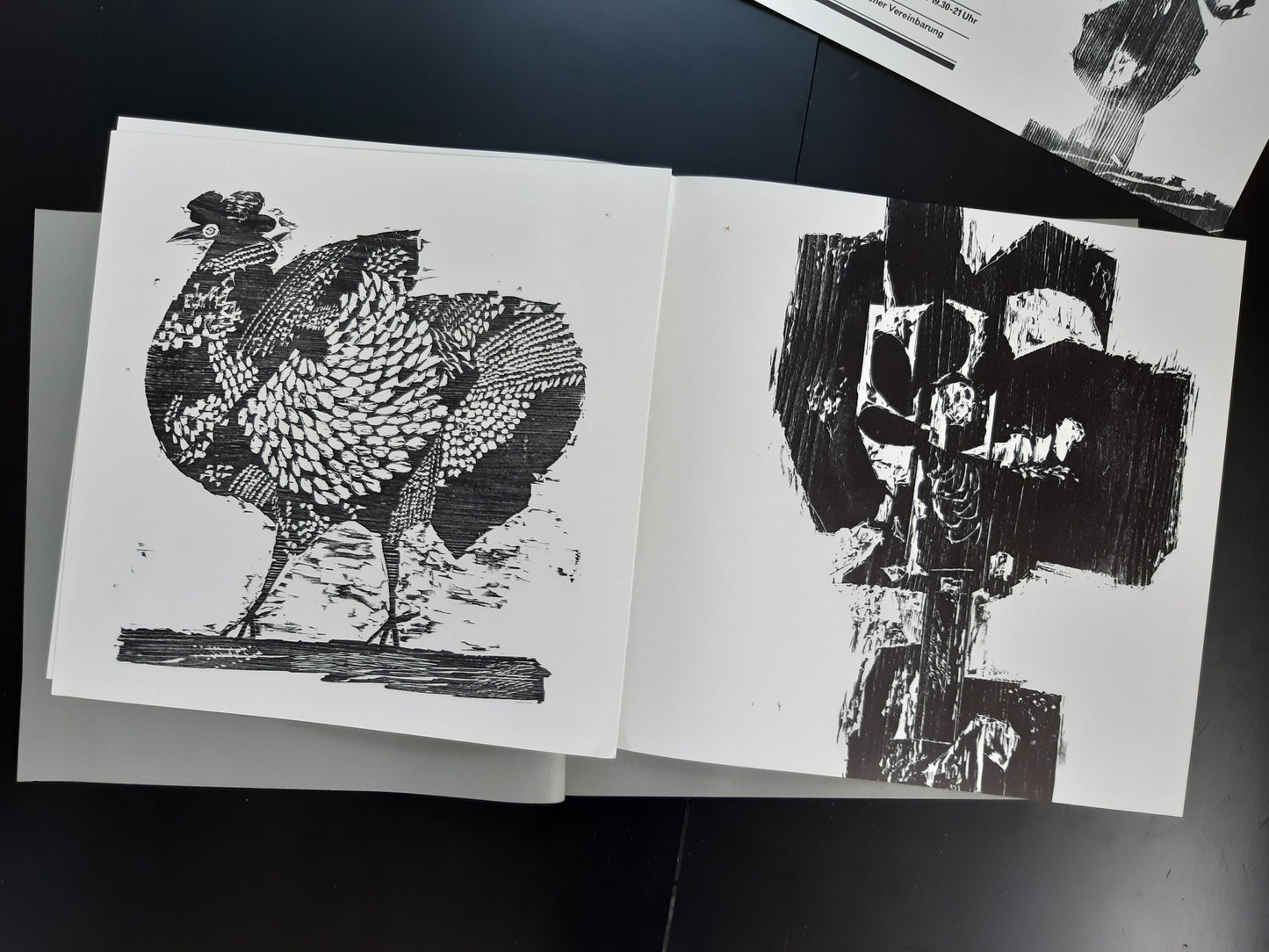 Fred Bauer original art poster + booklet - 15.7"×15.7" (40×40cm)