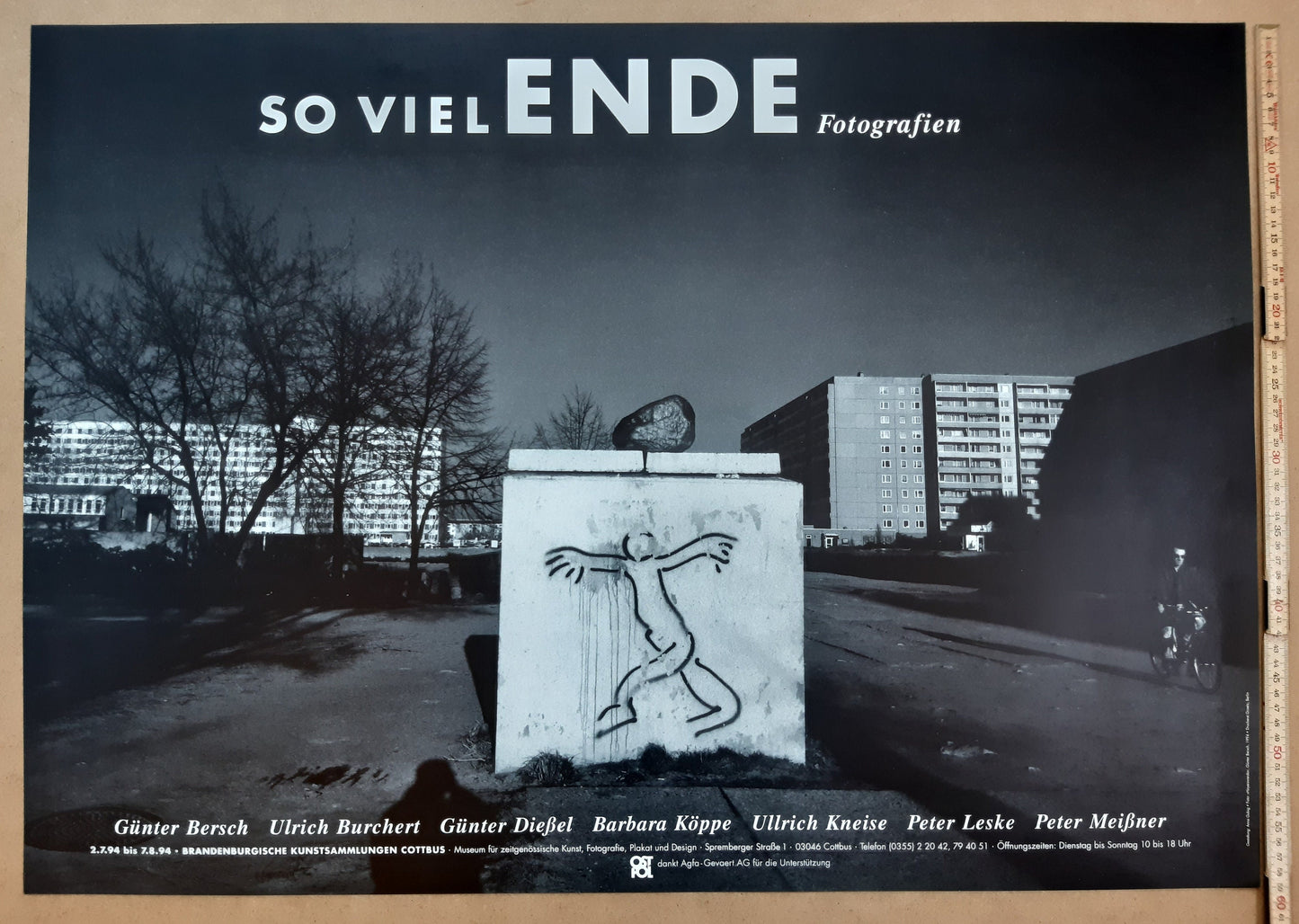 Günter Bersch original photo poster streetart - 33.1"×23.2" (84×59cm)