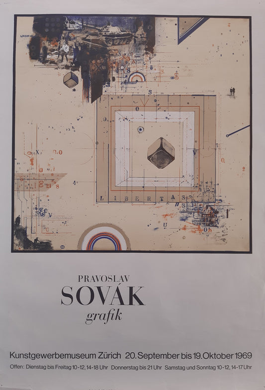 Pravoslav Sovák original art poster - 26.8"×38.6" (68×98cm)