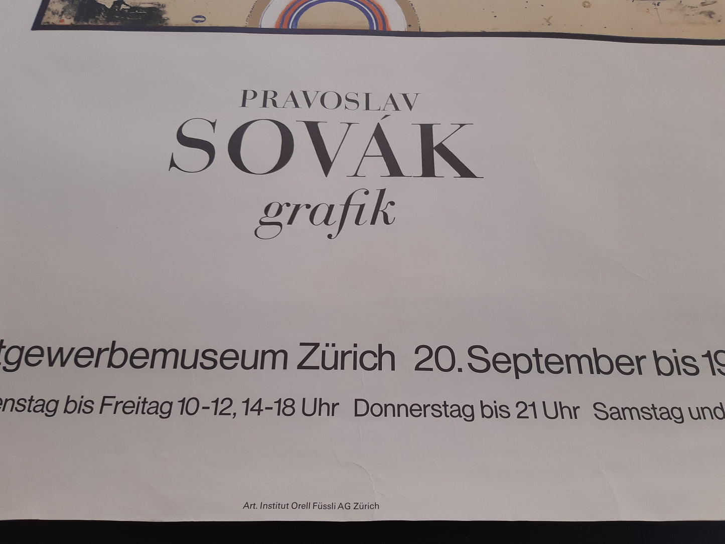 Pravoslav Sovák original art poster - 26.8"×38.6" (68×98cm)