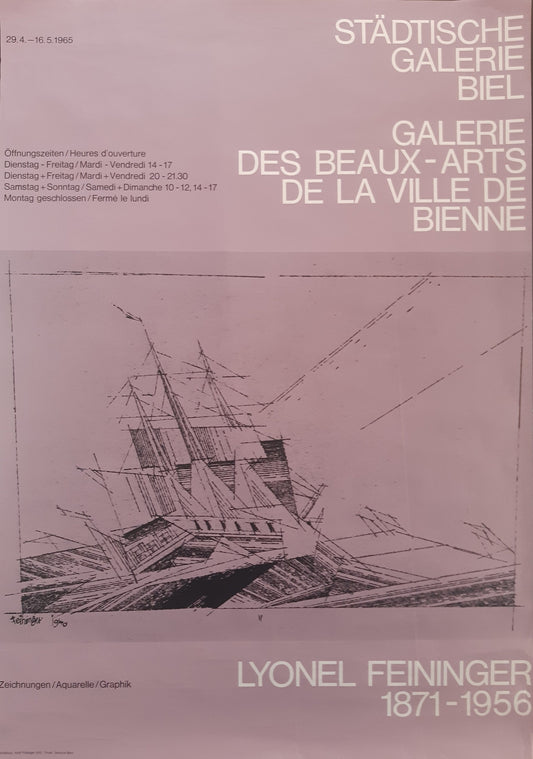 Lyonel Feininger original art poster - 27.6"×39.4" (70×100cm)