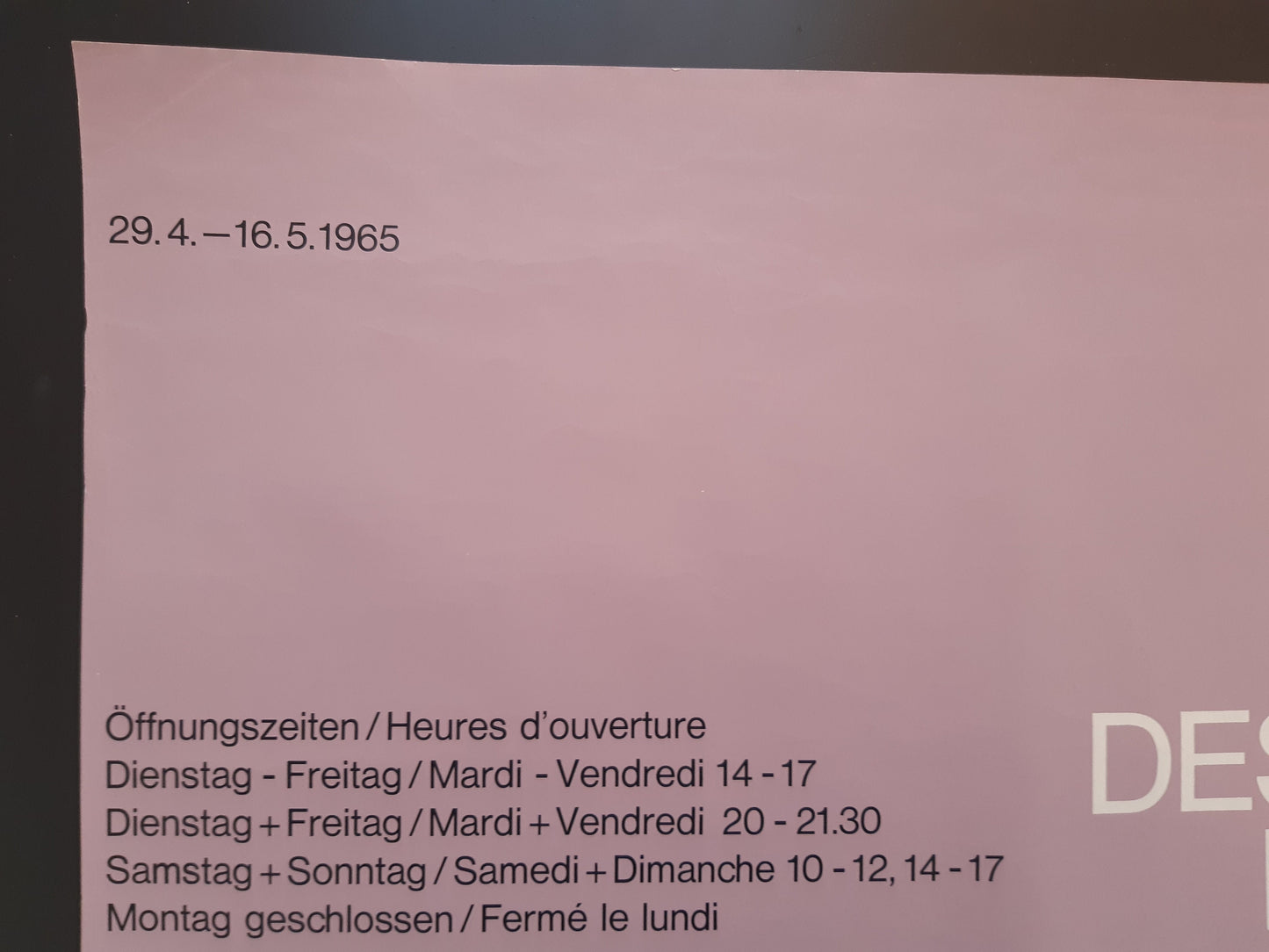 Lyonel Feininger original art poster - 27.6"×39.4" (70×100cm)