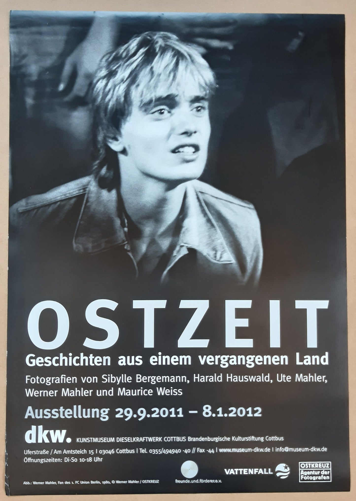 East German photography poster portrait Werner Mahler - 23.2"×33.1" (59×84cm)