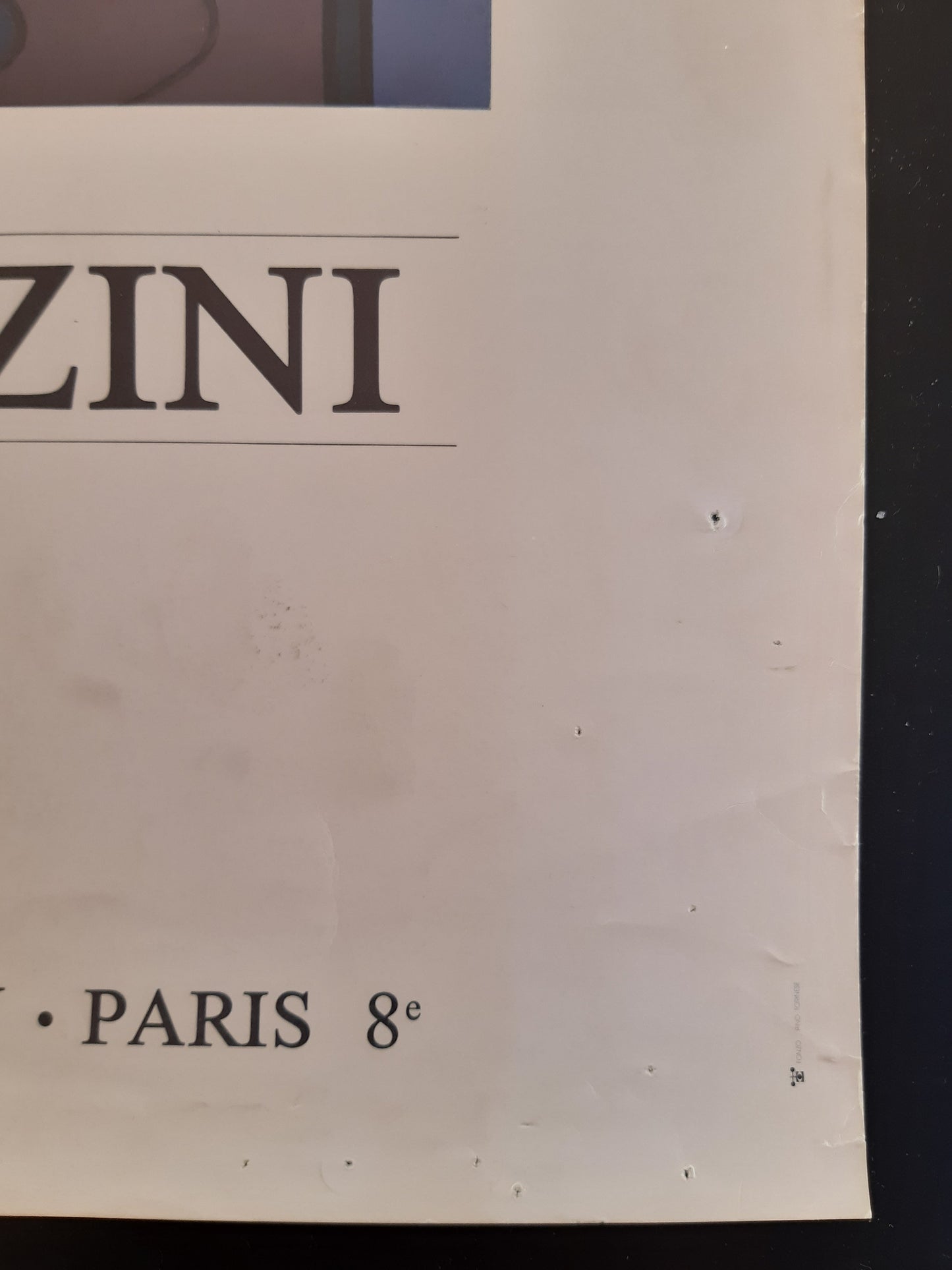 Misetta Bozzini original art exhibition poster - 17.7"×25.2" (45×64cm)