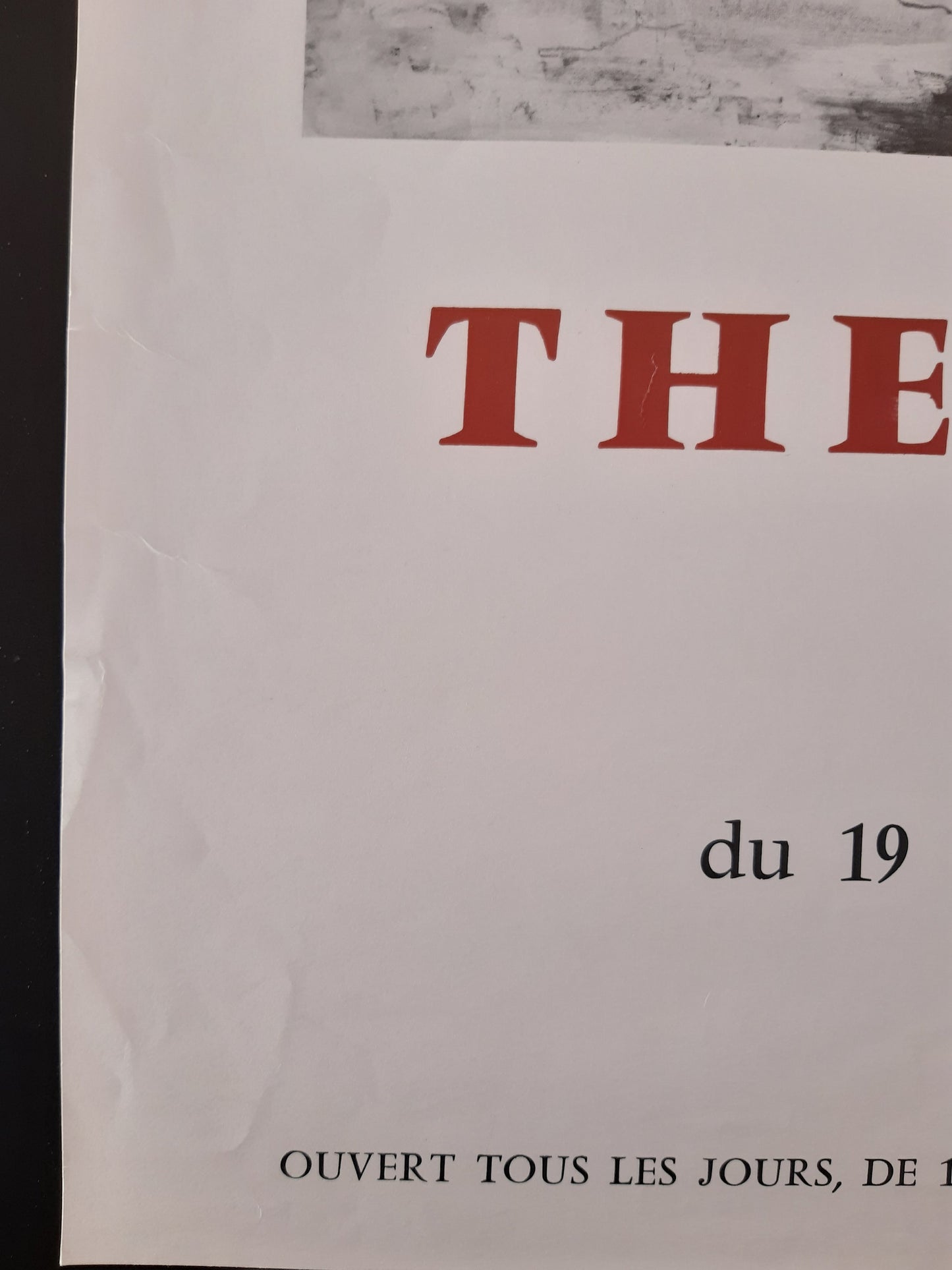 Jaques Thevenet original art exhibition poster - 18.1"×24.4" (46×62cm)