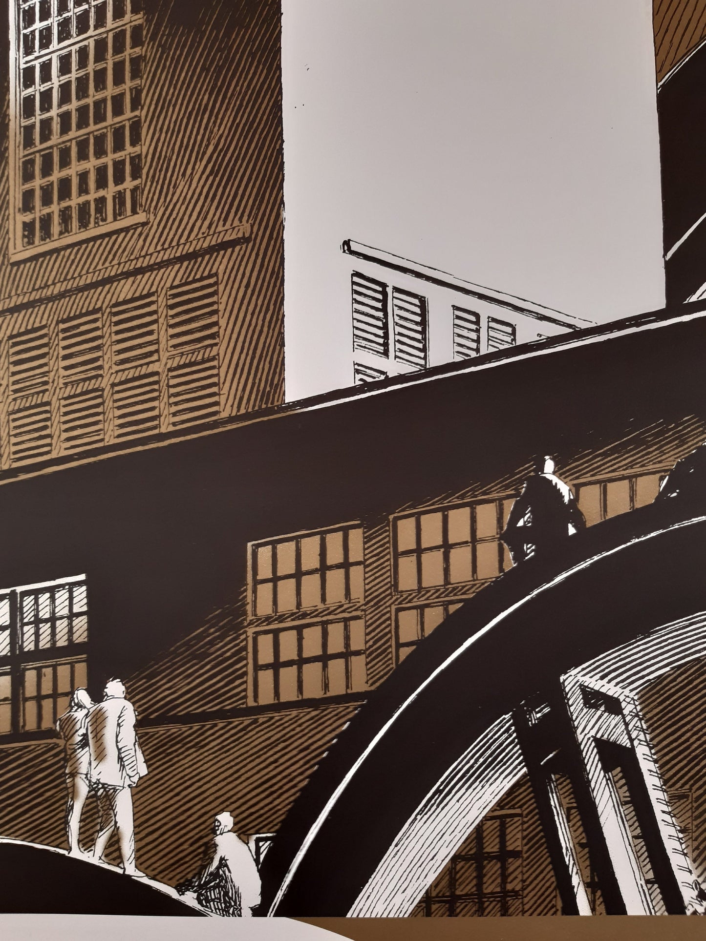 Schuiten original art exhibition poster - 27.2"×37.2" (69×94.5cm)