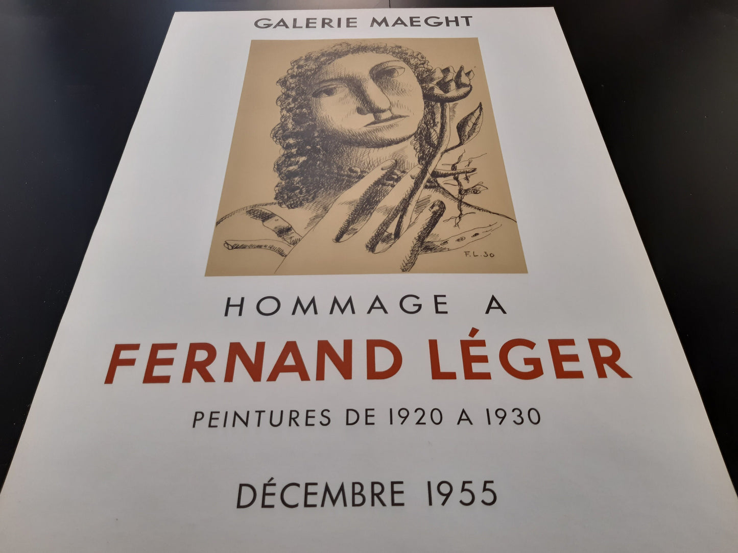 Fernand Léger original art poster - 18.5"×24.9" (47×63.2cm)