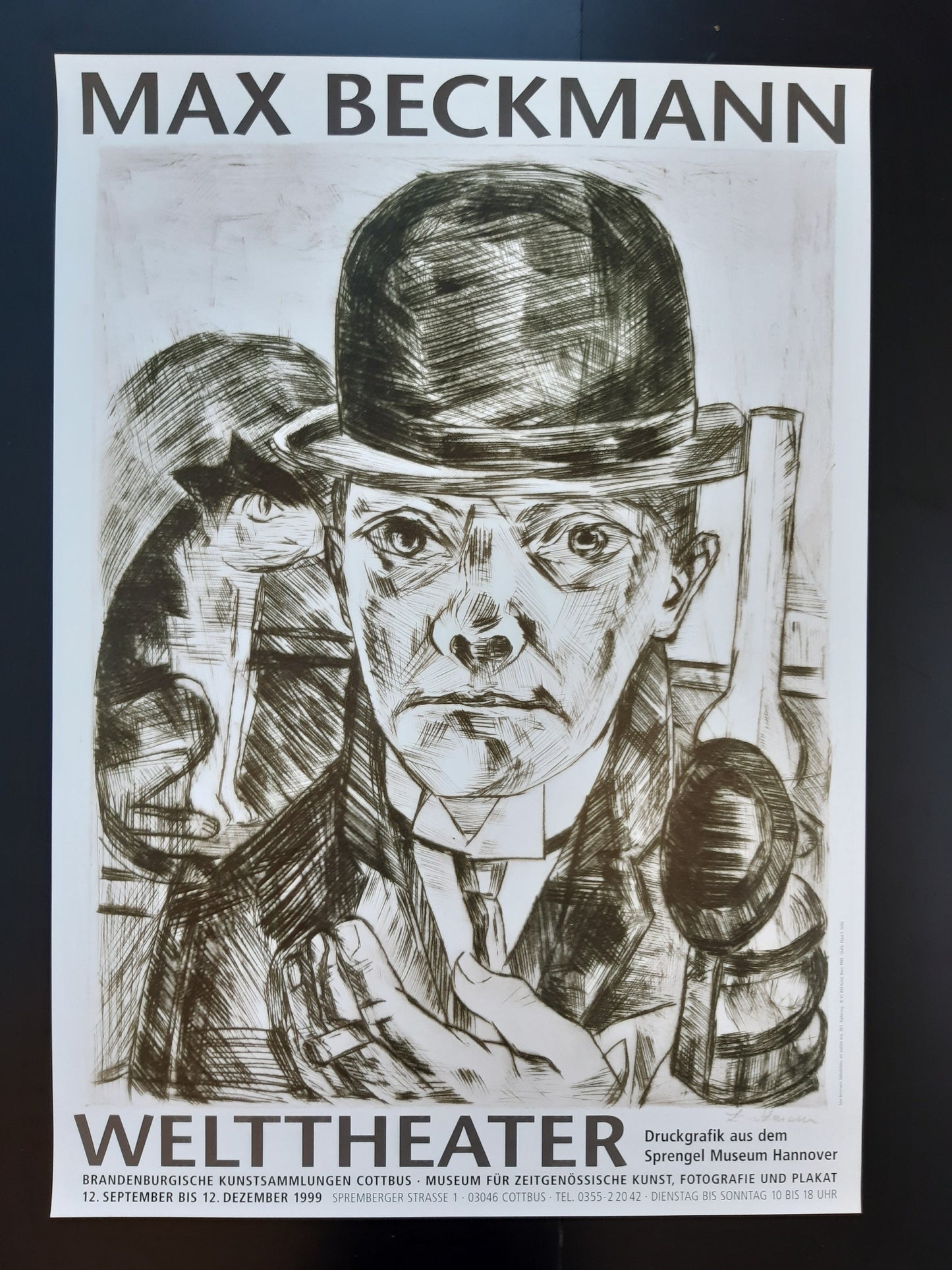 Max Beckmann art exhibition poster - 23.4"×33.1" (59.4×84cm)