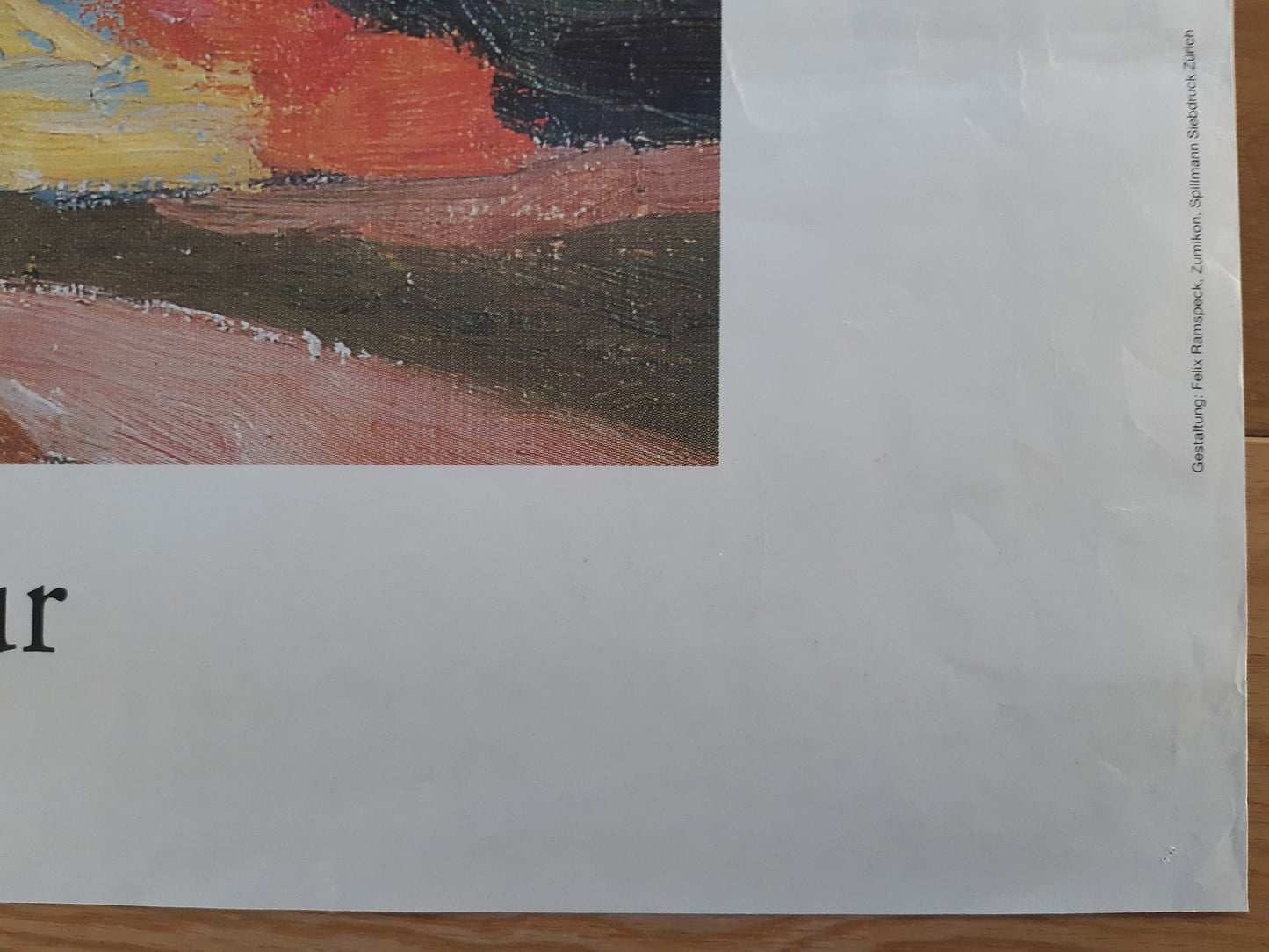 Giovanni Giacometti original art poster - 35.2"×50.4" (89.5×128cm)