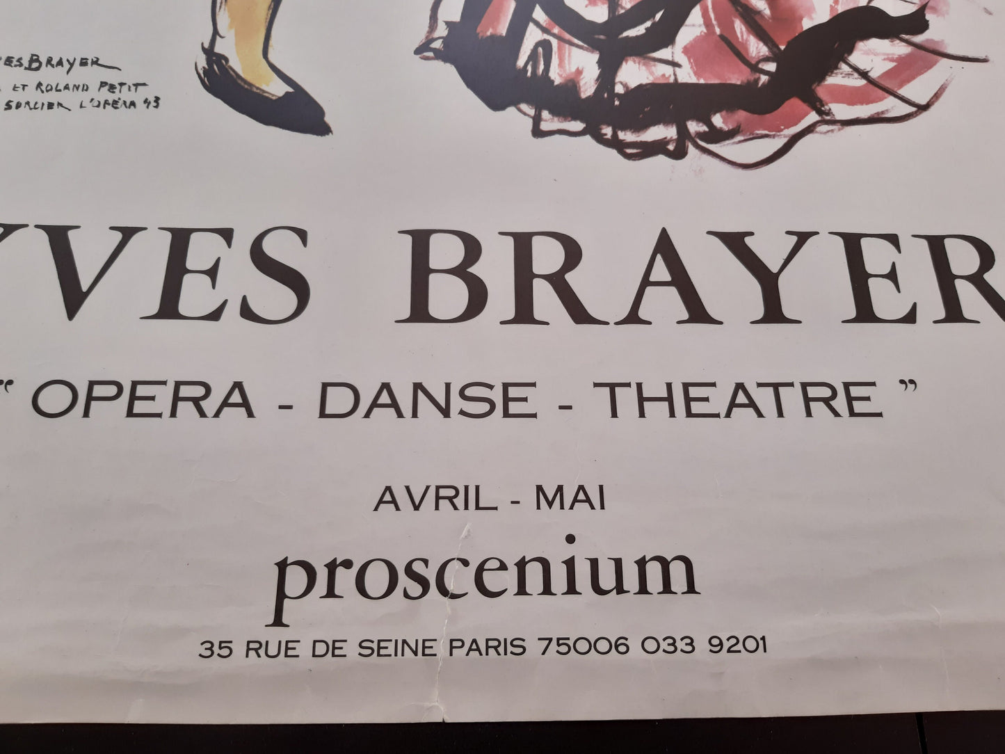 Yves Brayer original art poster - 19.6"×29.3" (49.8×74.5cm)