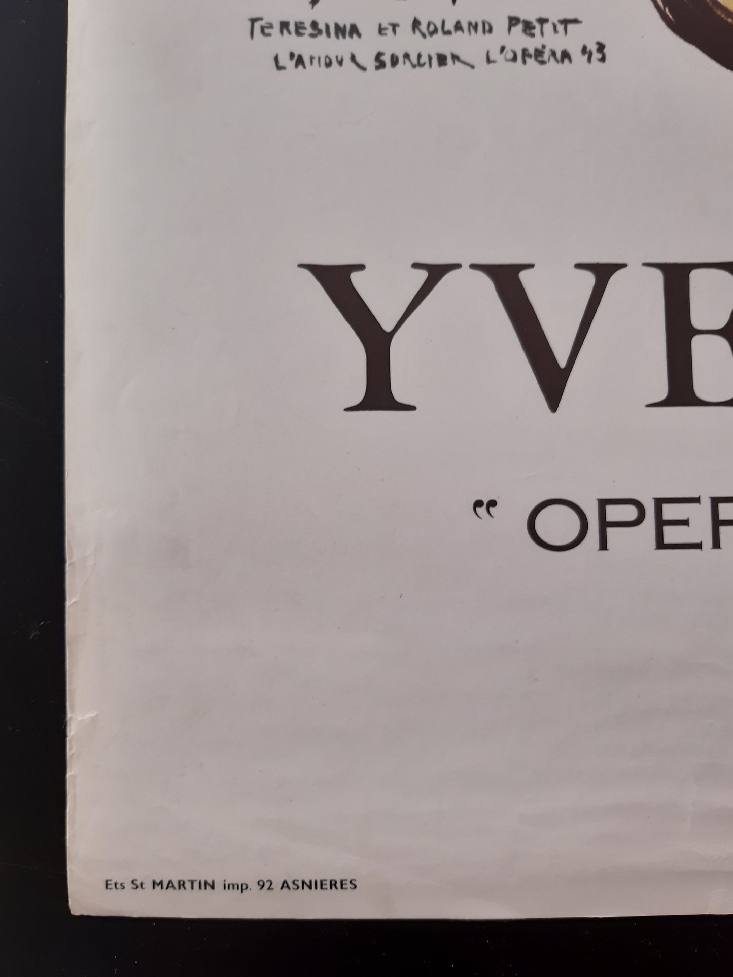 Yves Brayer original art poster - 19.6"×29.3" (49.8×74.5cm)