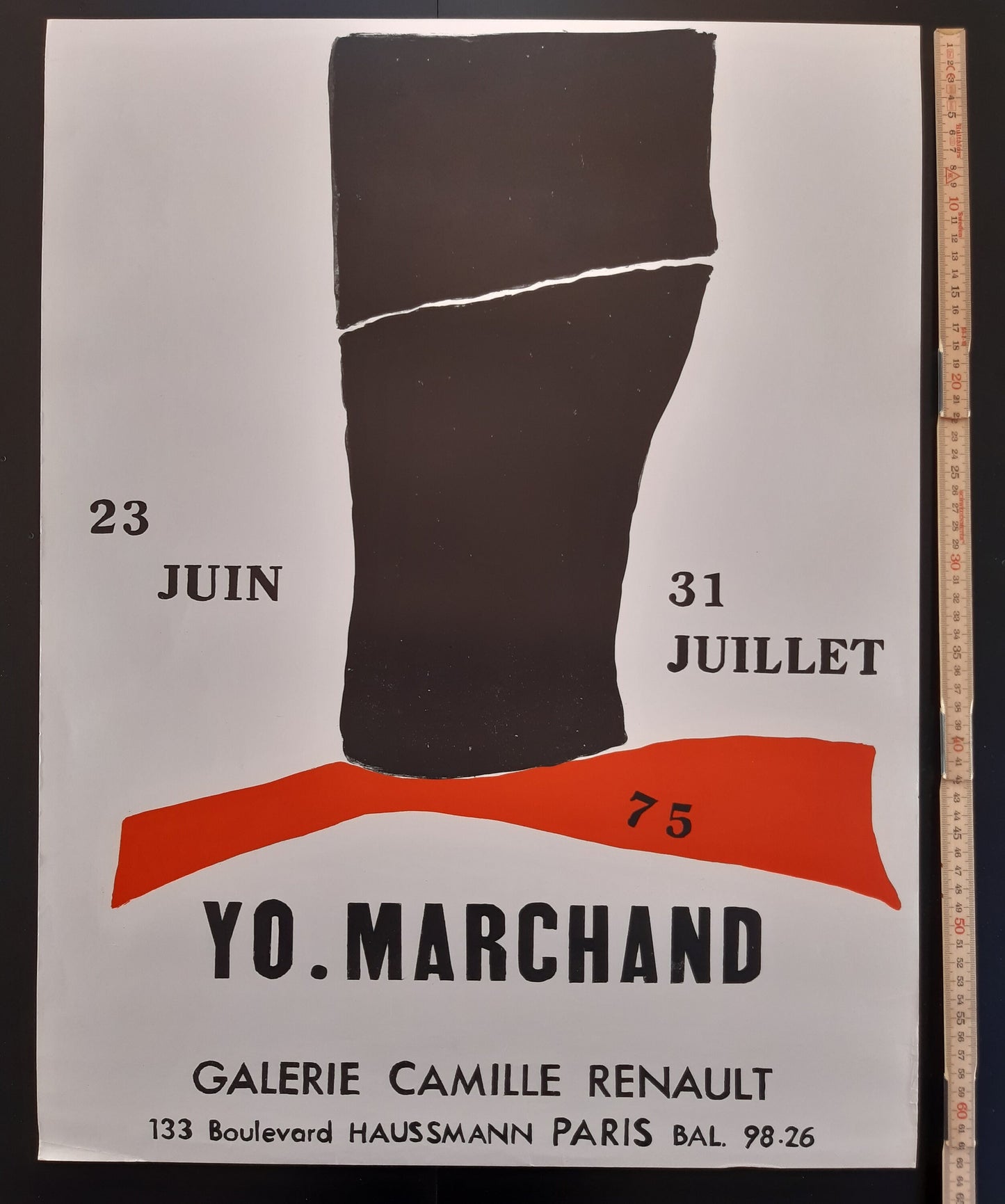 Yo Marchand original art poster - 19.5"×25.2" (49.5×64cm)