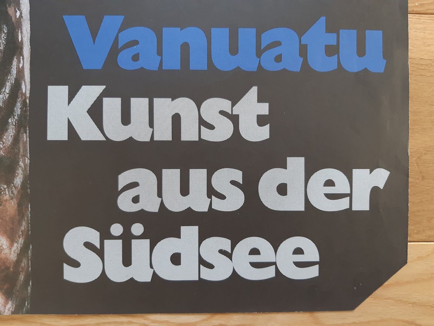 Vanuatu tribal art exhibition poster - 35.4"×50.4" (90×128cm)