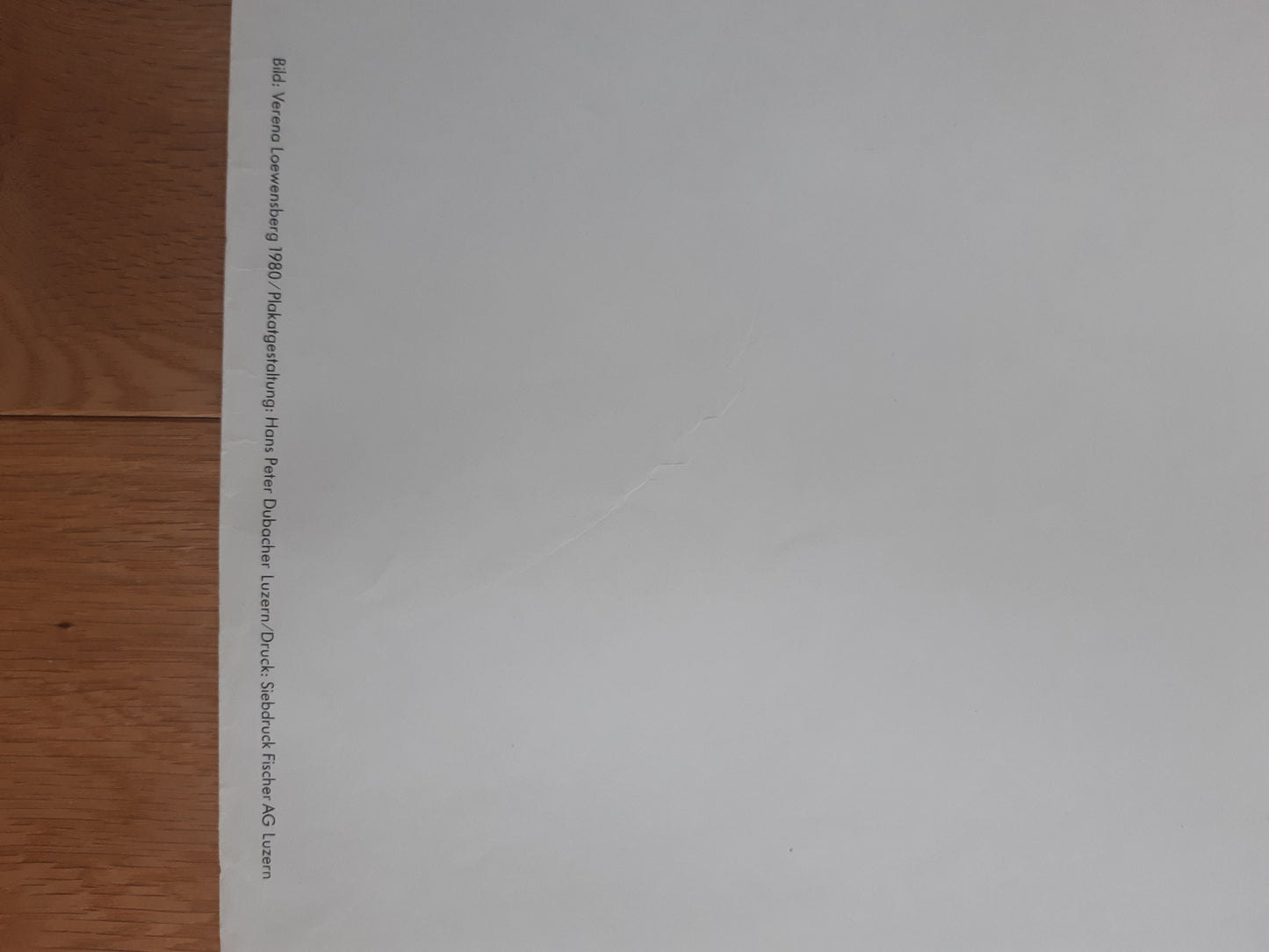 Verena Loewensberg original art exhibition poster - 35.8"×50.4" (91×128cm)