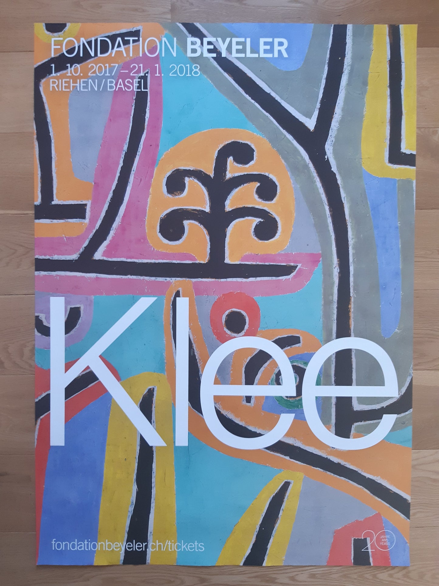 Paul Klee large exhibition poster - 35.4"×50.4" (90×128cm)
