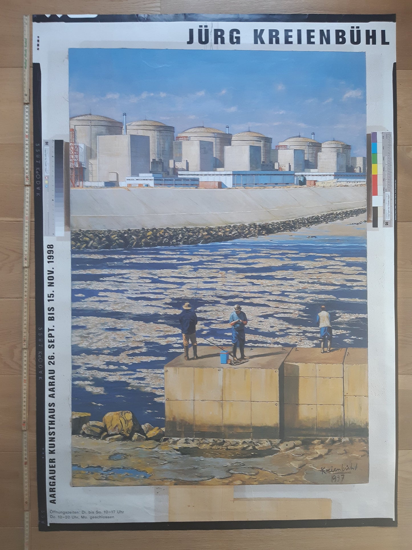 Jürg Kreienbühl art exhibition poster - 35.8"×50.4" (91×128cm)