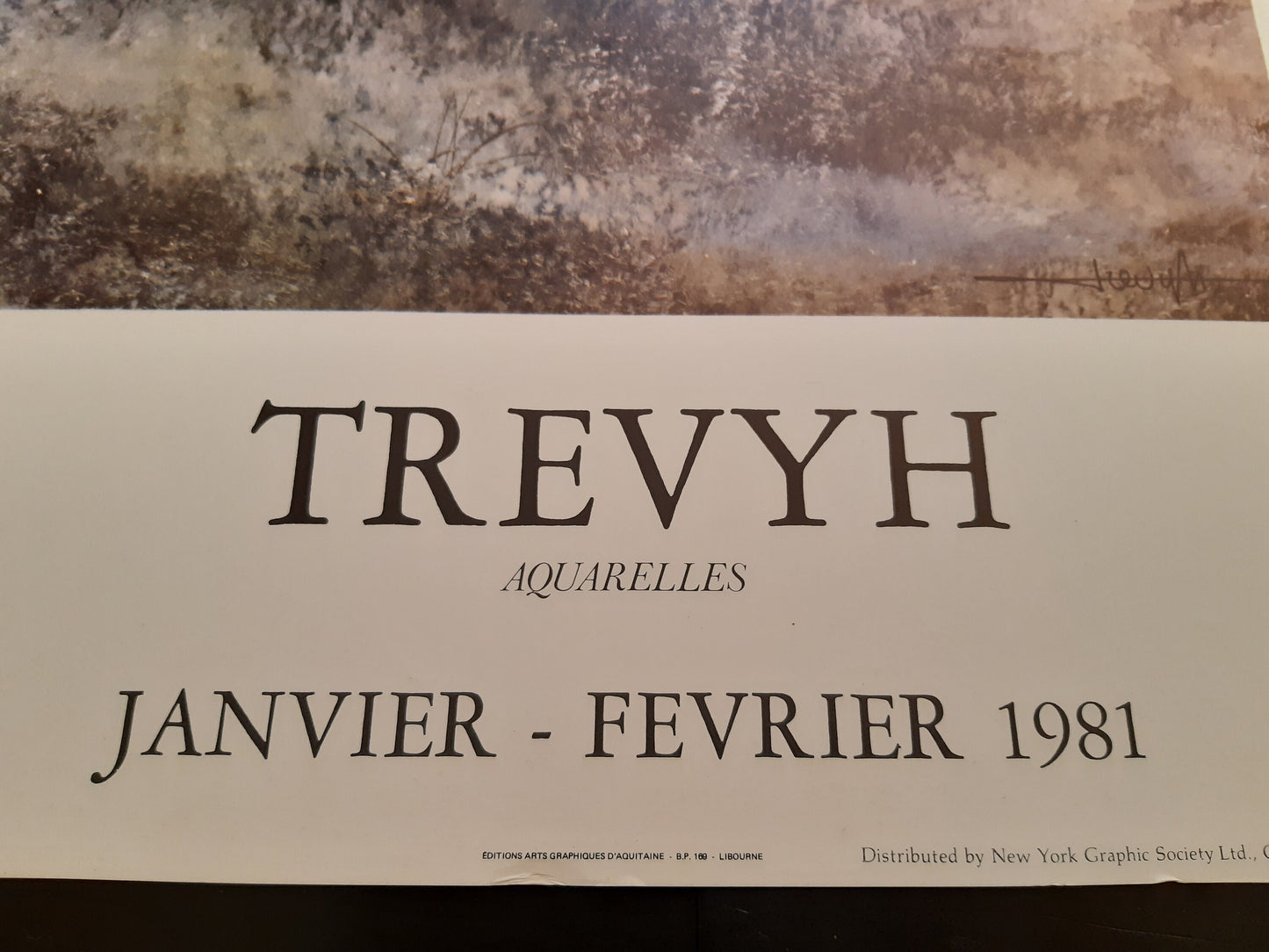 Claude Trevyh original art poster - 19.7"×27.6" (50×70cm)