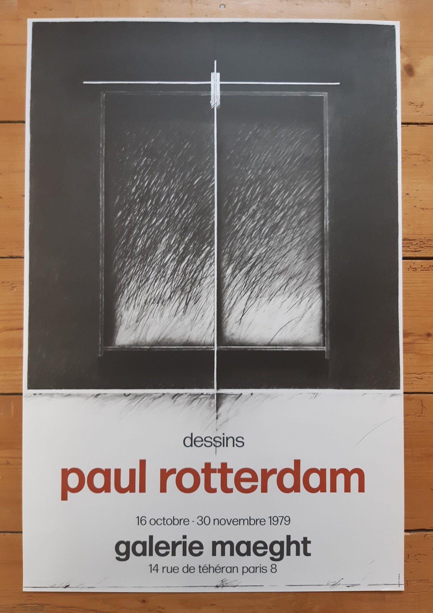 Paul Rotterdam original art exhibition poster - 19.7"×29.7" (50×75.5cm)