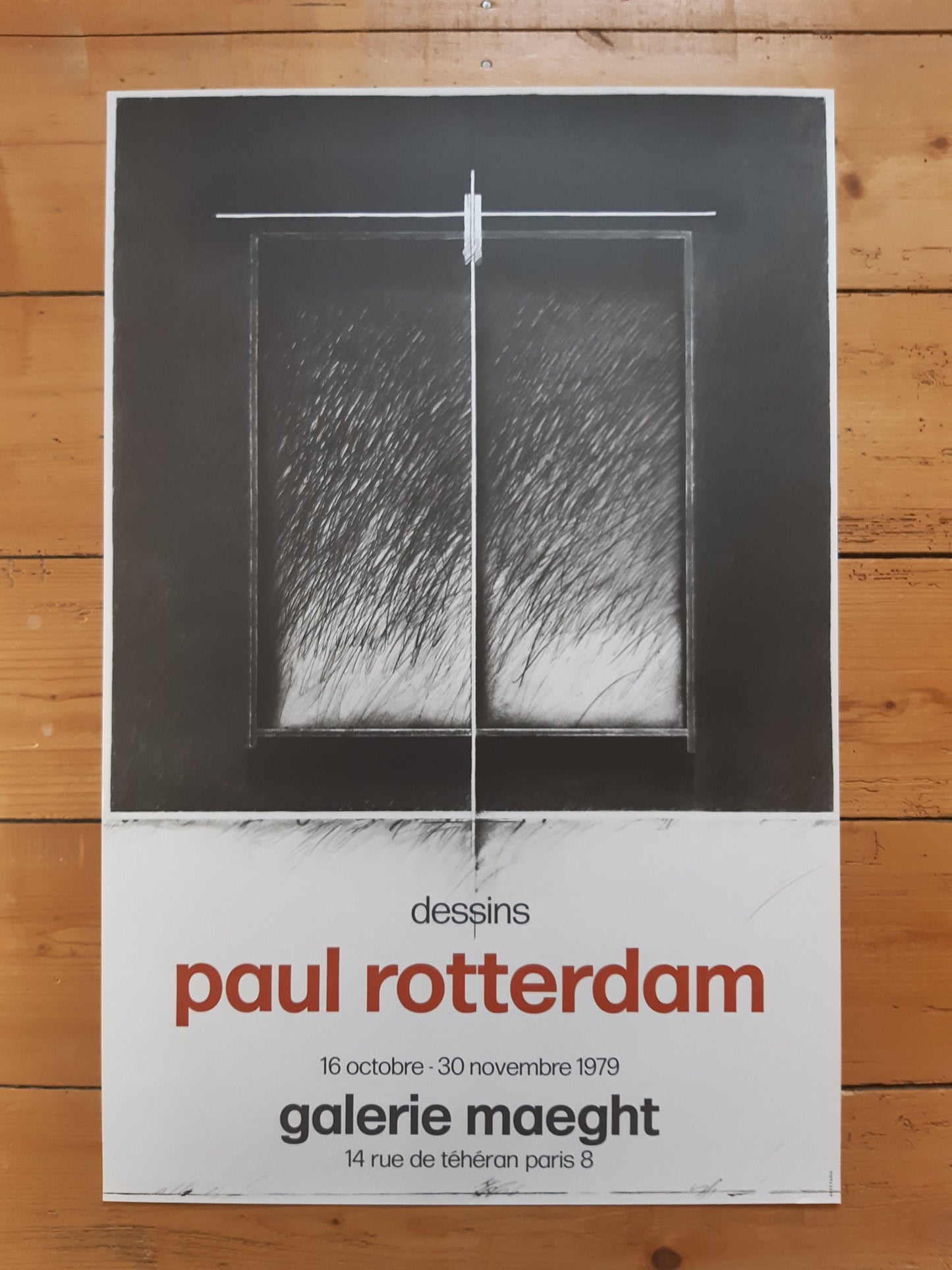 Paul Rotterdam original art exhibition poster - 19.7"×29.7" (50×75.5cm)