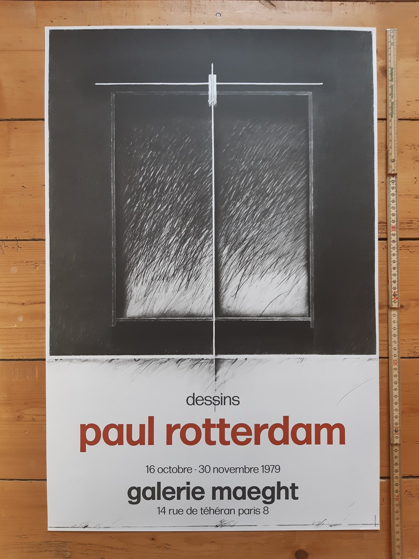 Paul Rotterdam original art exhibition poster - 19.7"×29.7" (50×75.5cm)