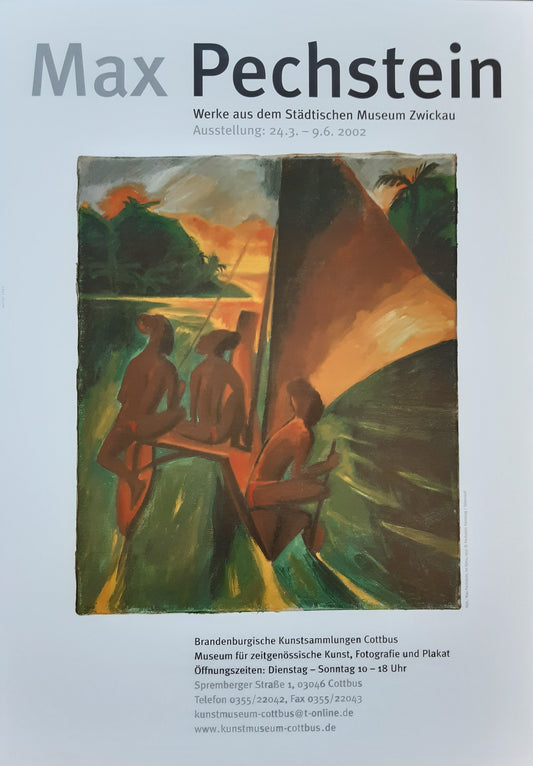 Max Pechstein original art poster - 23.4"×33.1" (59.4×84cm)