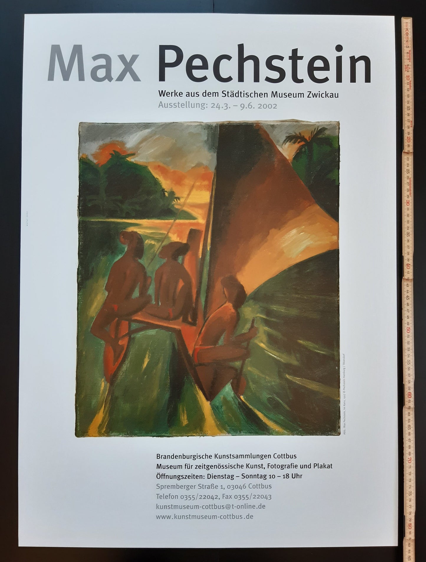 Max Pechstein original art poster - 23.4"×33.1" (59.4×84cm)